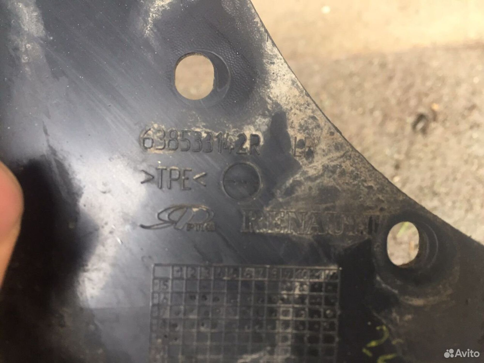 Брызговик передний левый Рено Дастер, 900 рублей, Челябинск