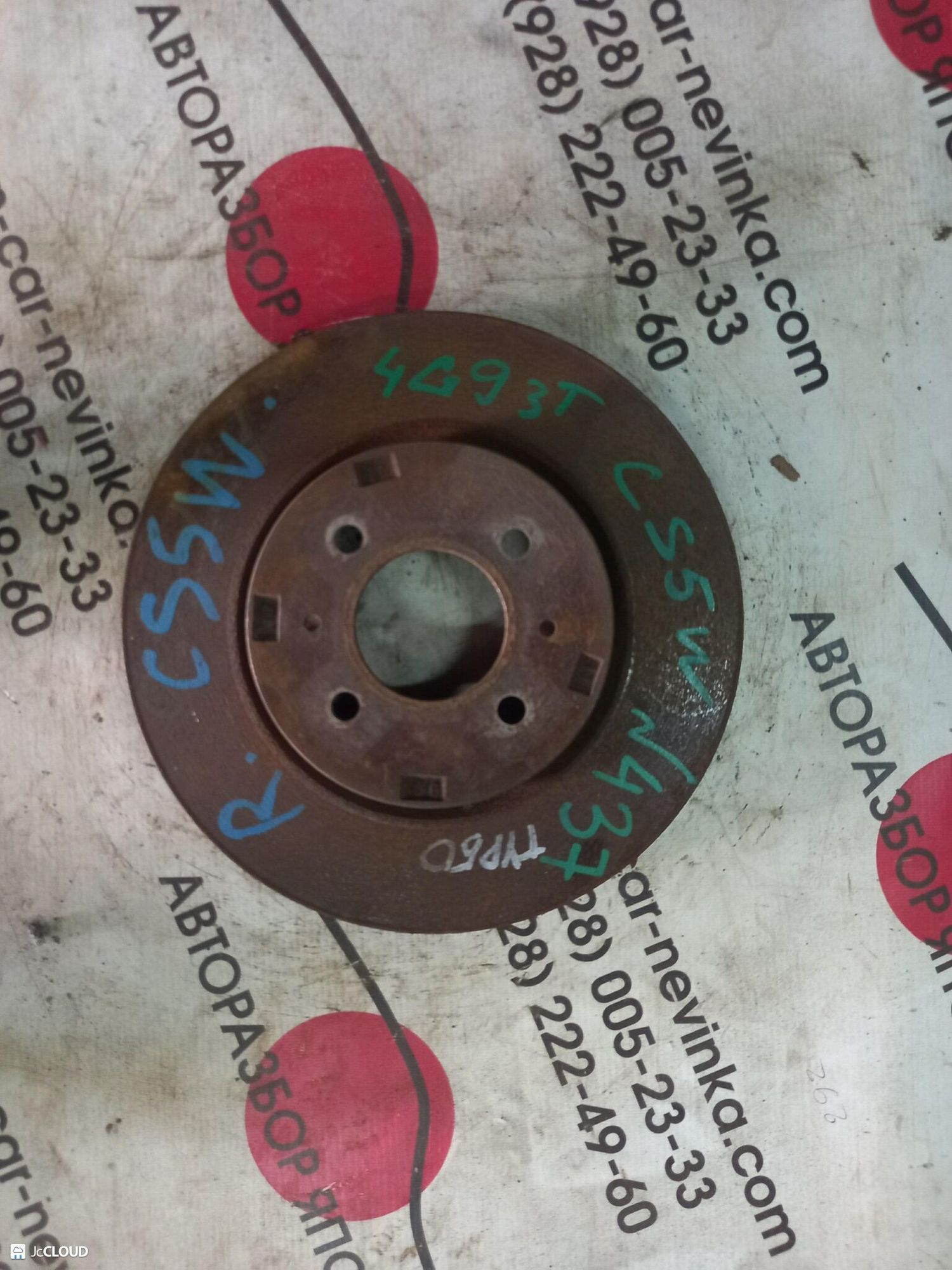 437 Диск тормозной переднийMITSUBISHI LANCER CEDIA CS5W, 2000 рублей, Невинномысск