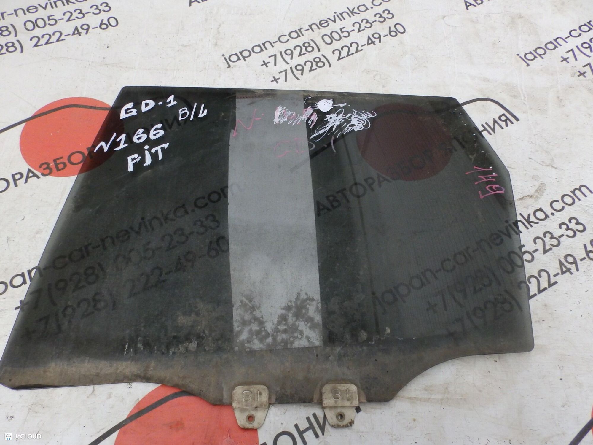 166 Стекло двери задней левой HONDA FIT GD1, 1000 рублей, Невинномысск