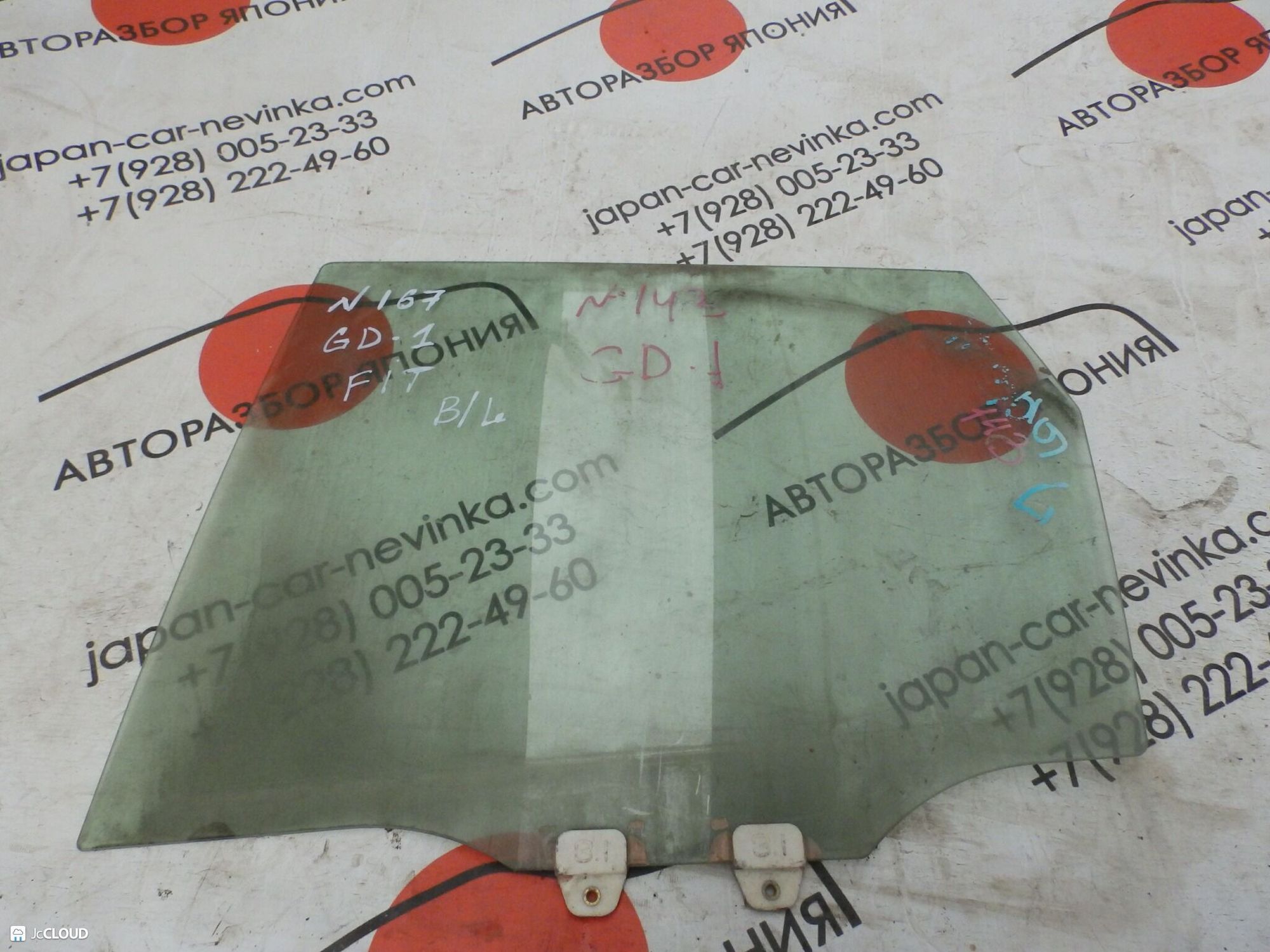 167 Стекло двери задней левой HONDA FIT GD1, 1500 рублей, Невинномысск