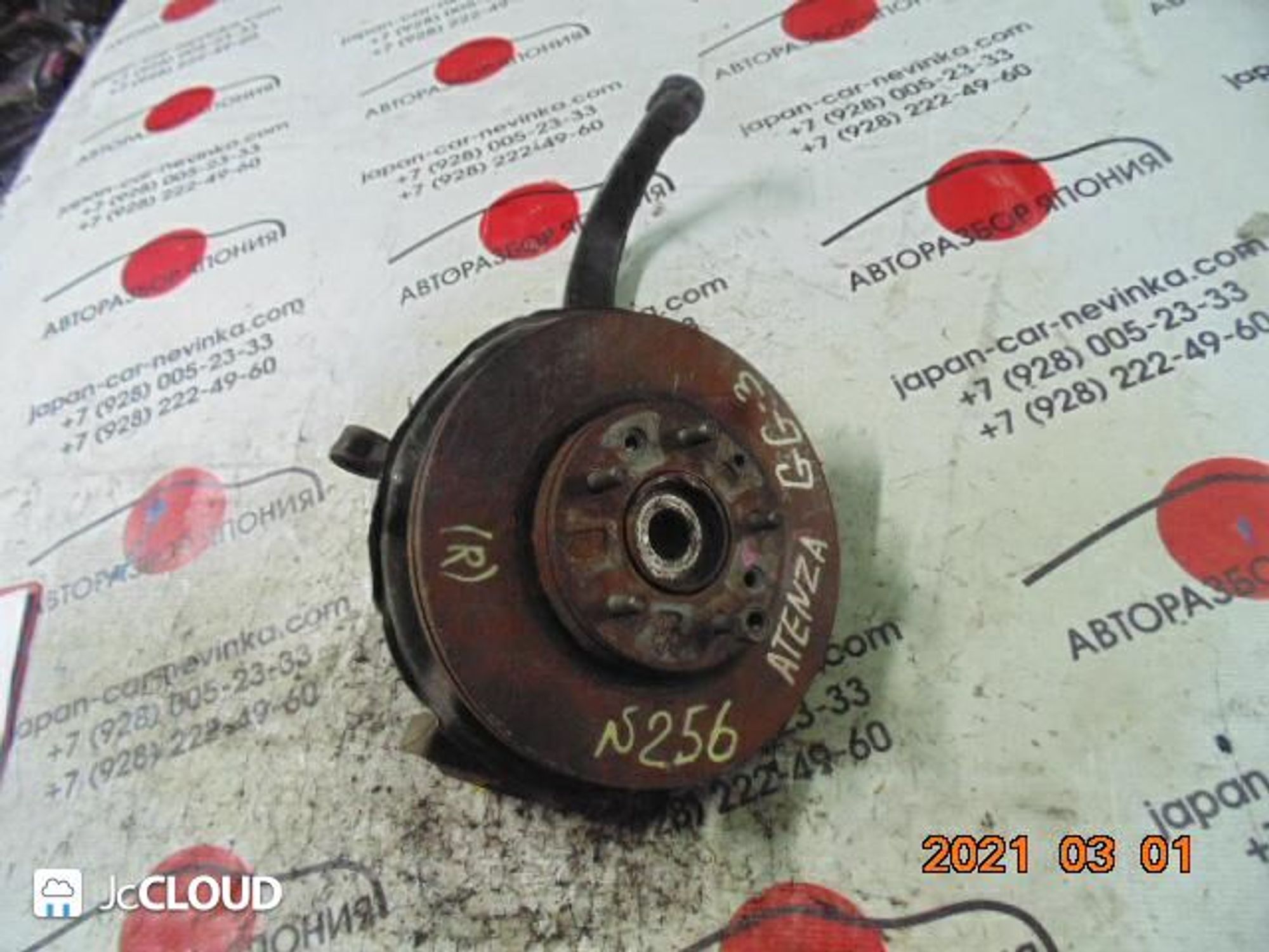 256 ступица перед право MAZDA ATENZA GG3, 6500 рублей, Невинномысск