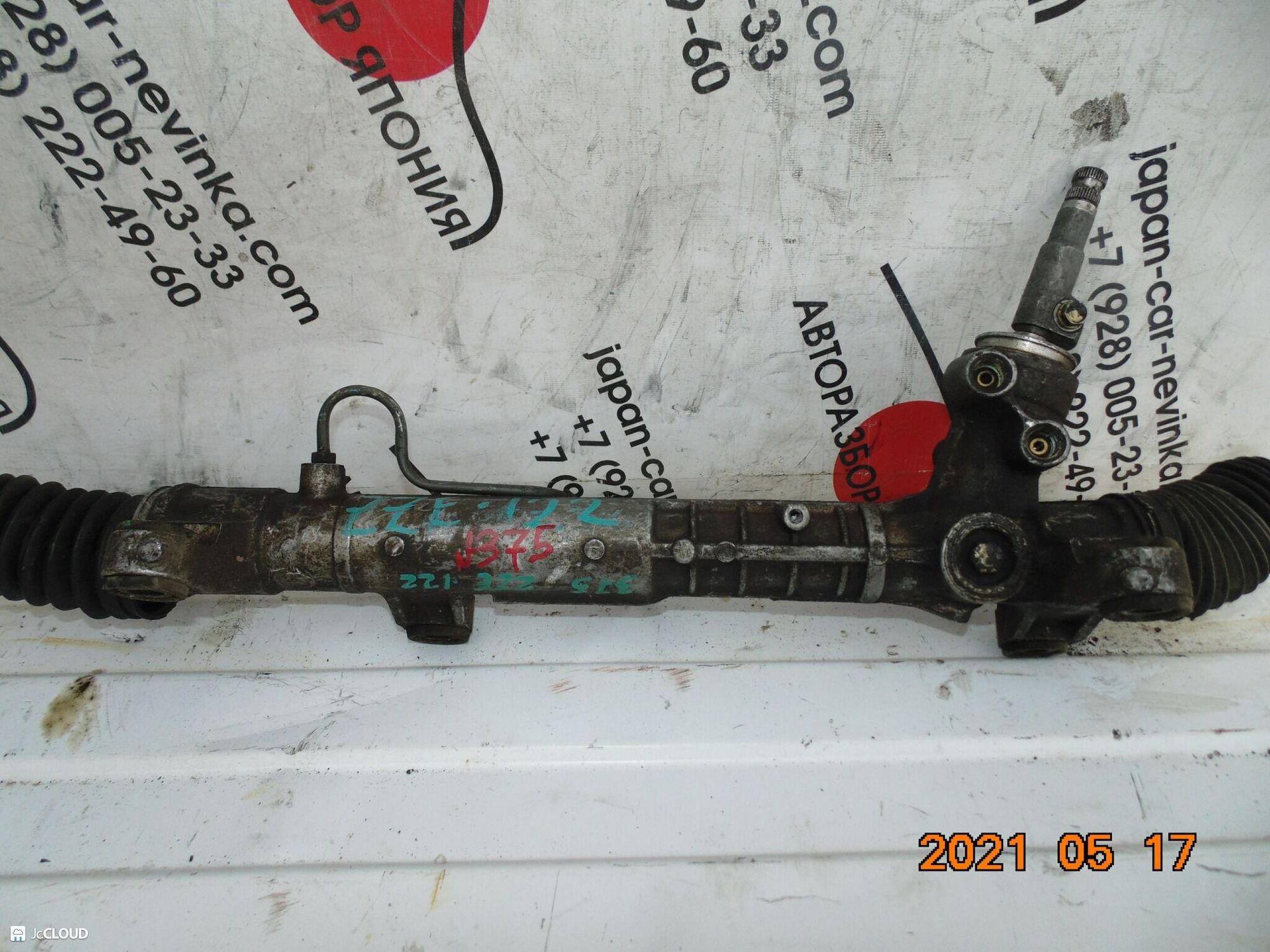 375 рулевая рейка TOYOTA COROLLA ZZE122, 9500 рублей, Невинномысск