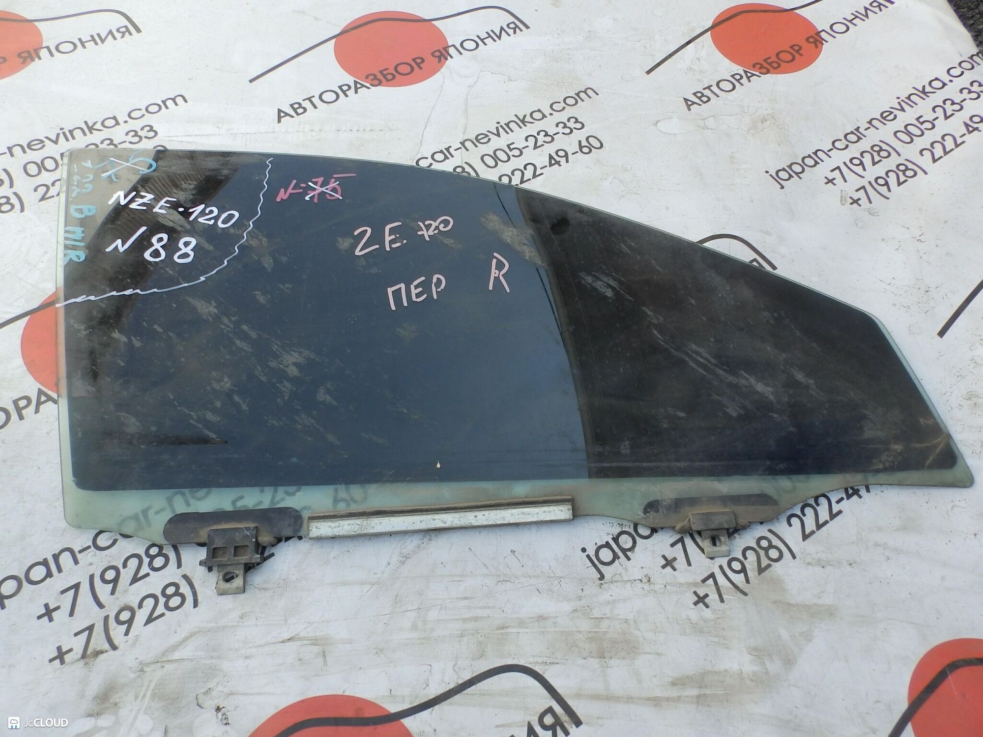 88 Стекло двери передней правой TOYOTA COROLLA NZE120, 2500 рублей, Невинномысск