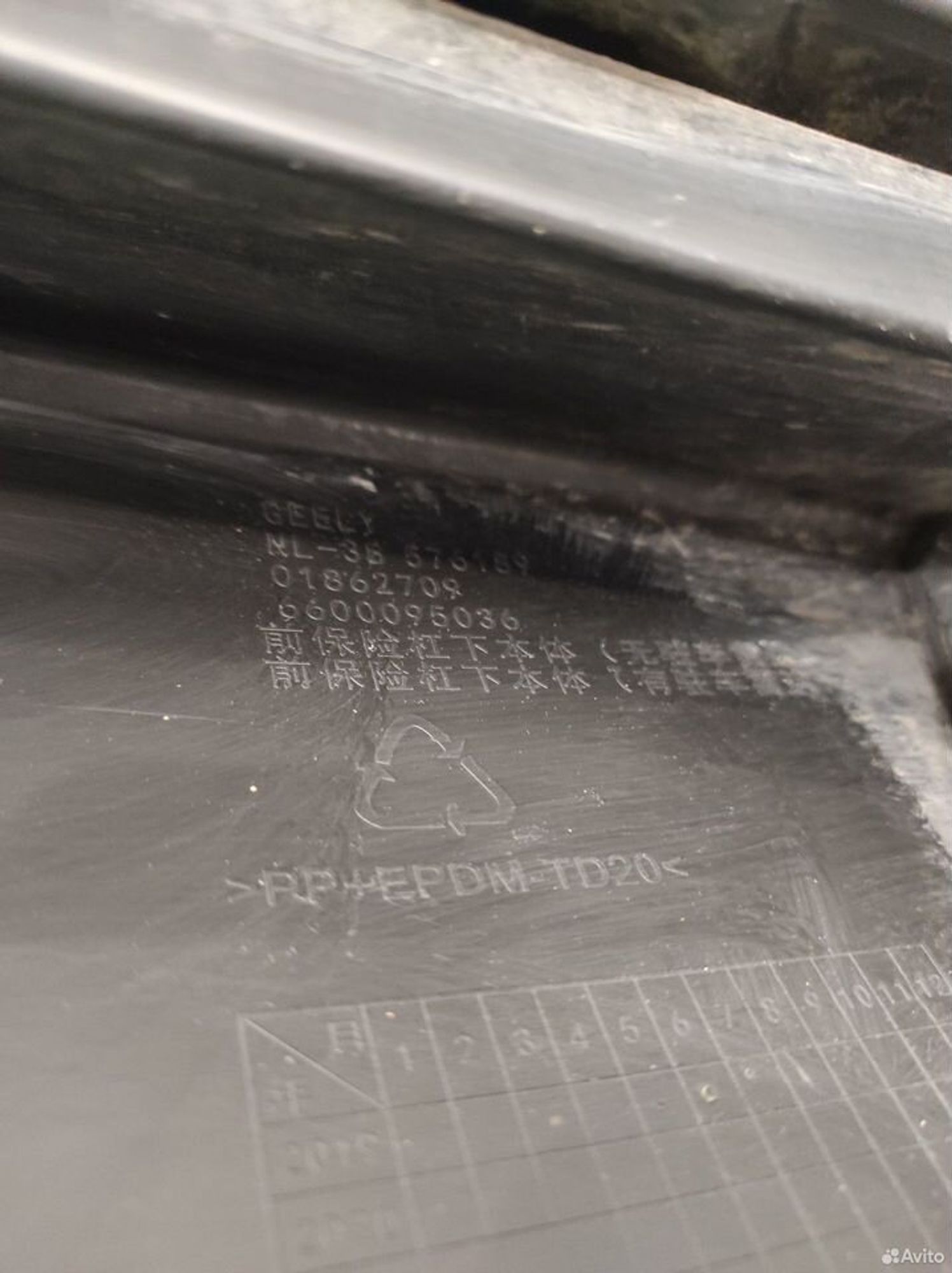 Юбка переднего бампера Geely Atlas Pro, 5000 рублей, Уфа