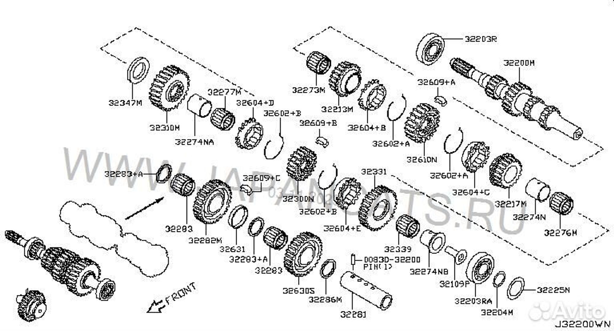 Шестерня 3-передачи Nissan, 23000 рублей, Уфа