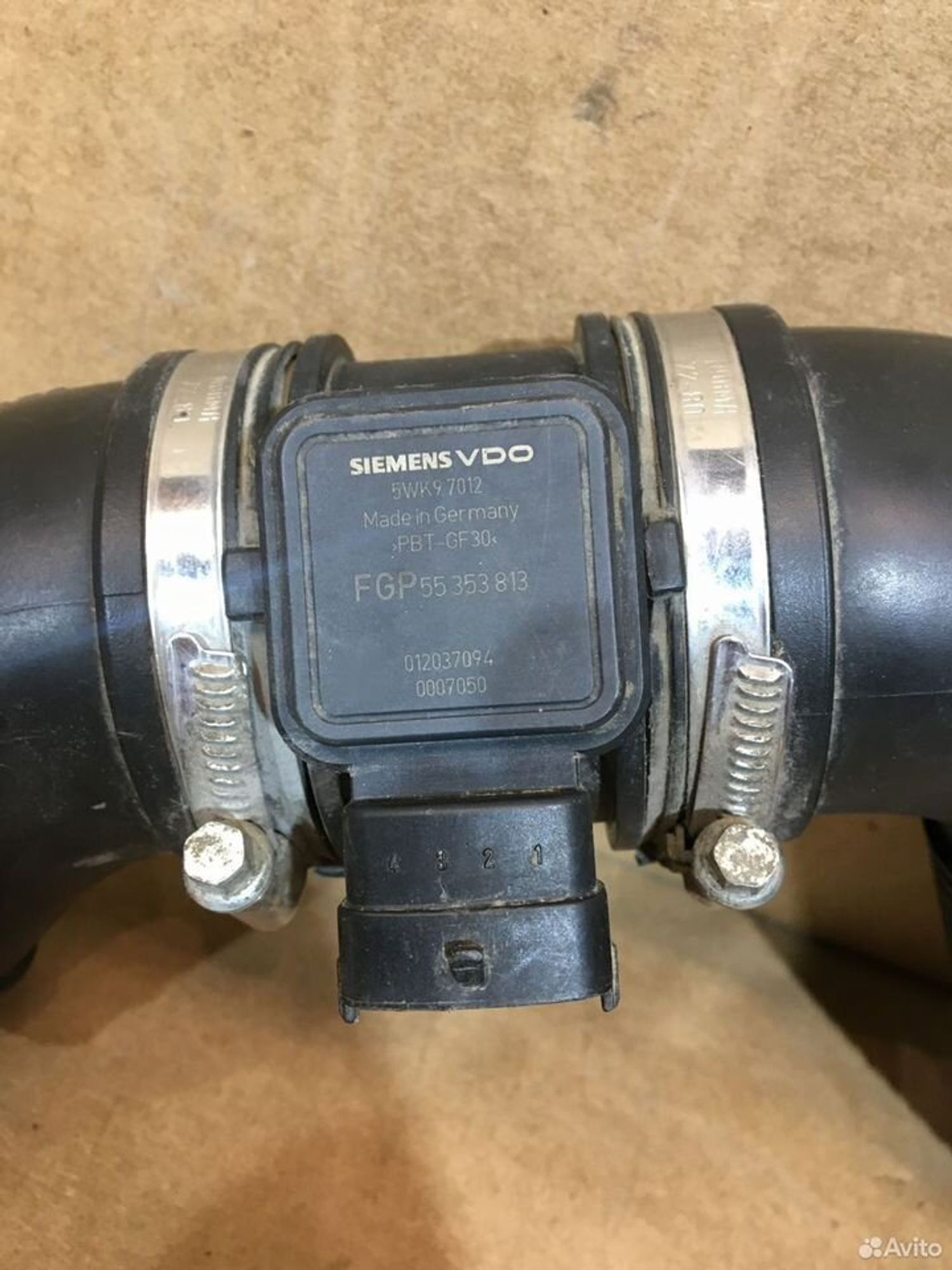 Патрубок воздушного фильтра с датчикомOpel Astra H, 3000 рублей, Уфа