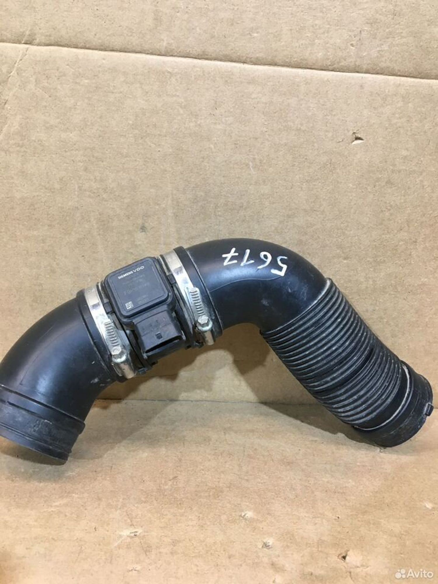 Патрубок воздушного фильтра с датчикомOpel Astra H, 3000 рублей, Уфа