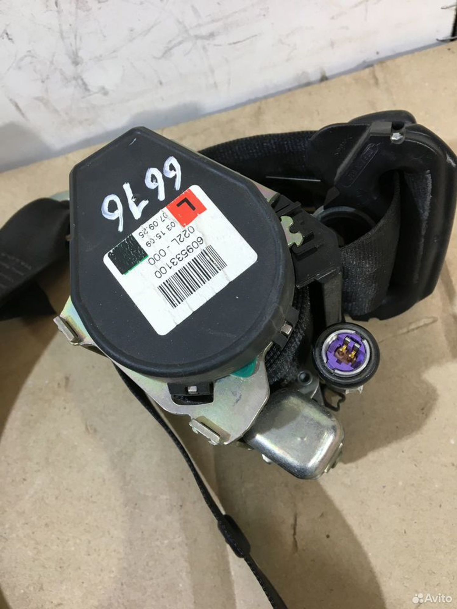 Ремень безопасности задний левый VW Touareg 7L, 2000 рублей, Уфа