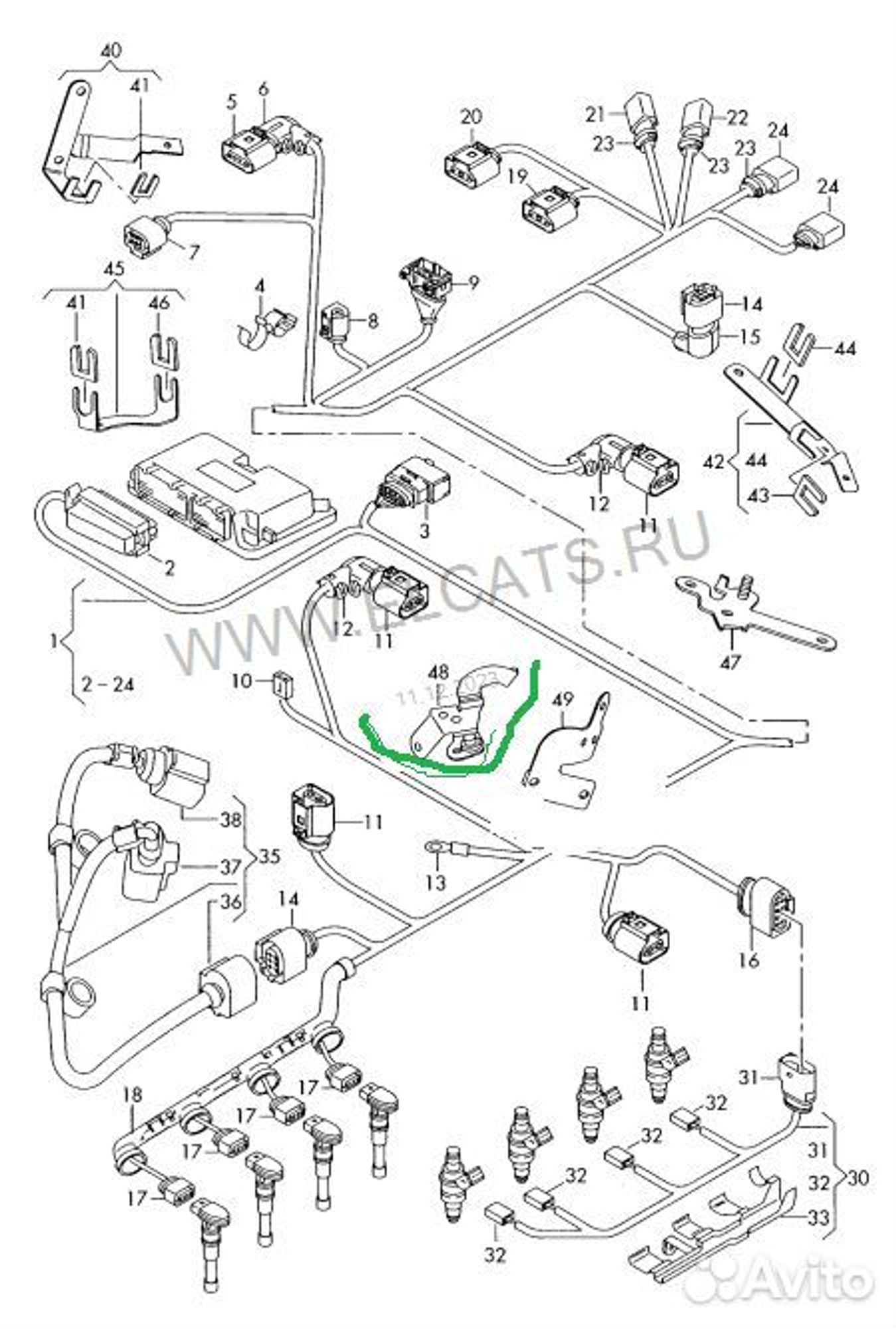 Кронштейн пластина контрящая VAG 1K0971858AS, 500 рублей, Уфа