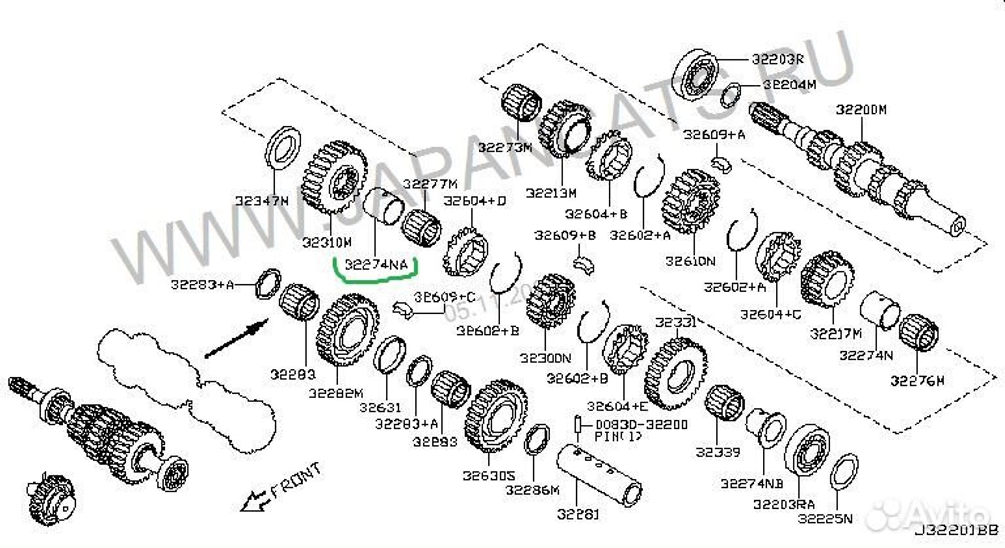 Втулка кпп Nissan 322748H510, 2500 рублей, Уфа