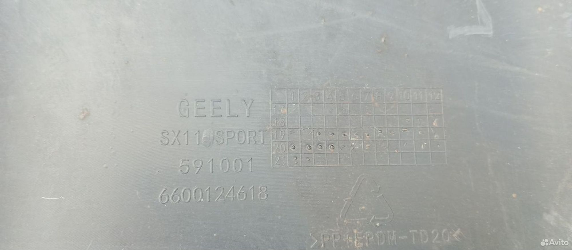 Накладка бампера задняя Geely Coolray SX11 2018, 2500 рублей, Уфа