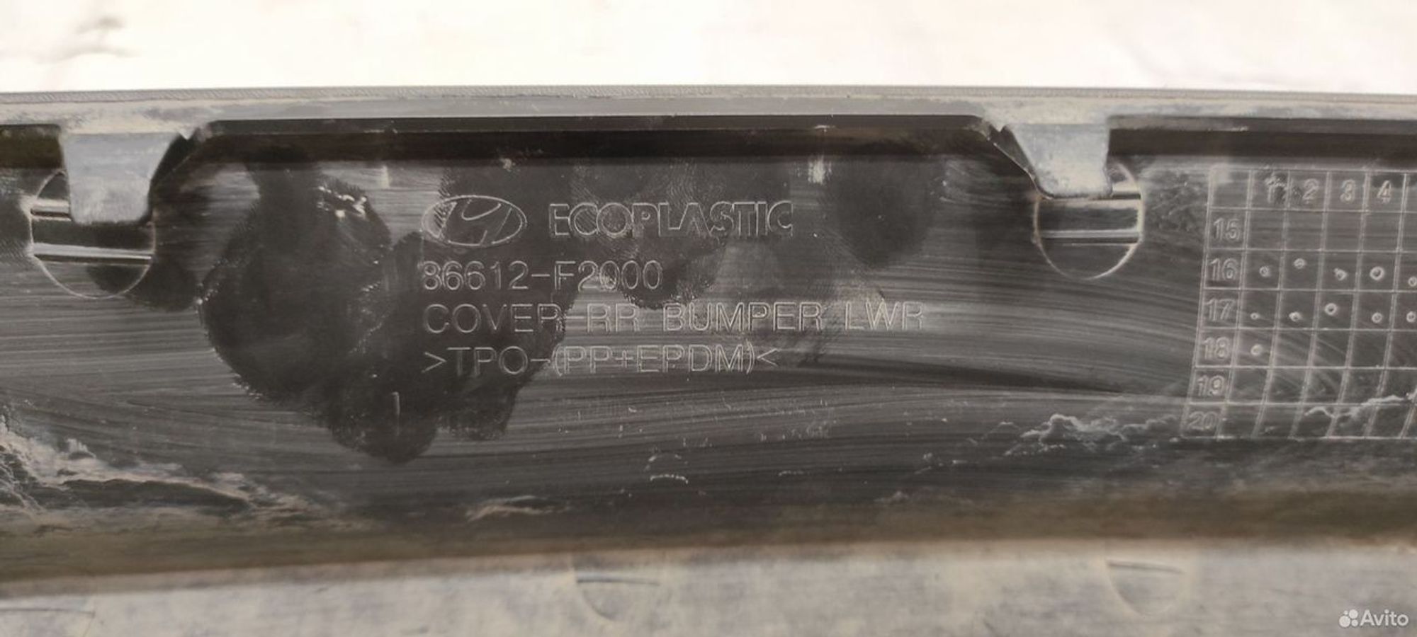 Юбка бампера задняя Hyundai Elantra 6 AD 2015-2019, 1000 рублей, Уфа