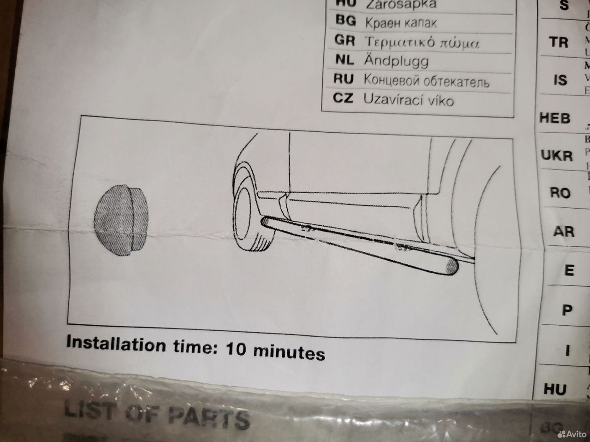 Заглушка Порога Ниссан Ke54099980S1, 8250 рублей, Уфа