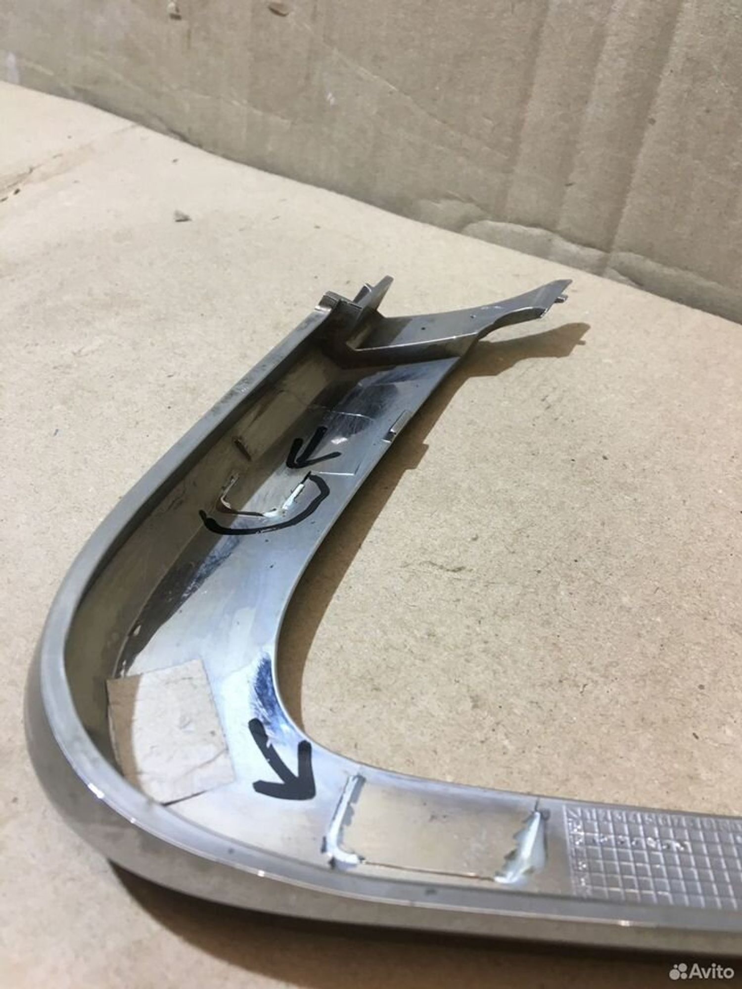 Молдинг бампера передний левый LADA Vesta, 500 рублей, Уфа