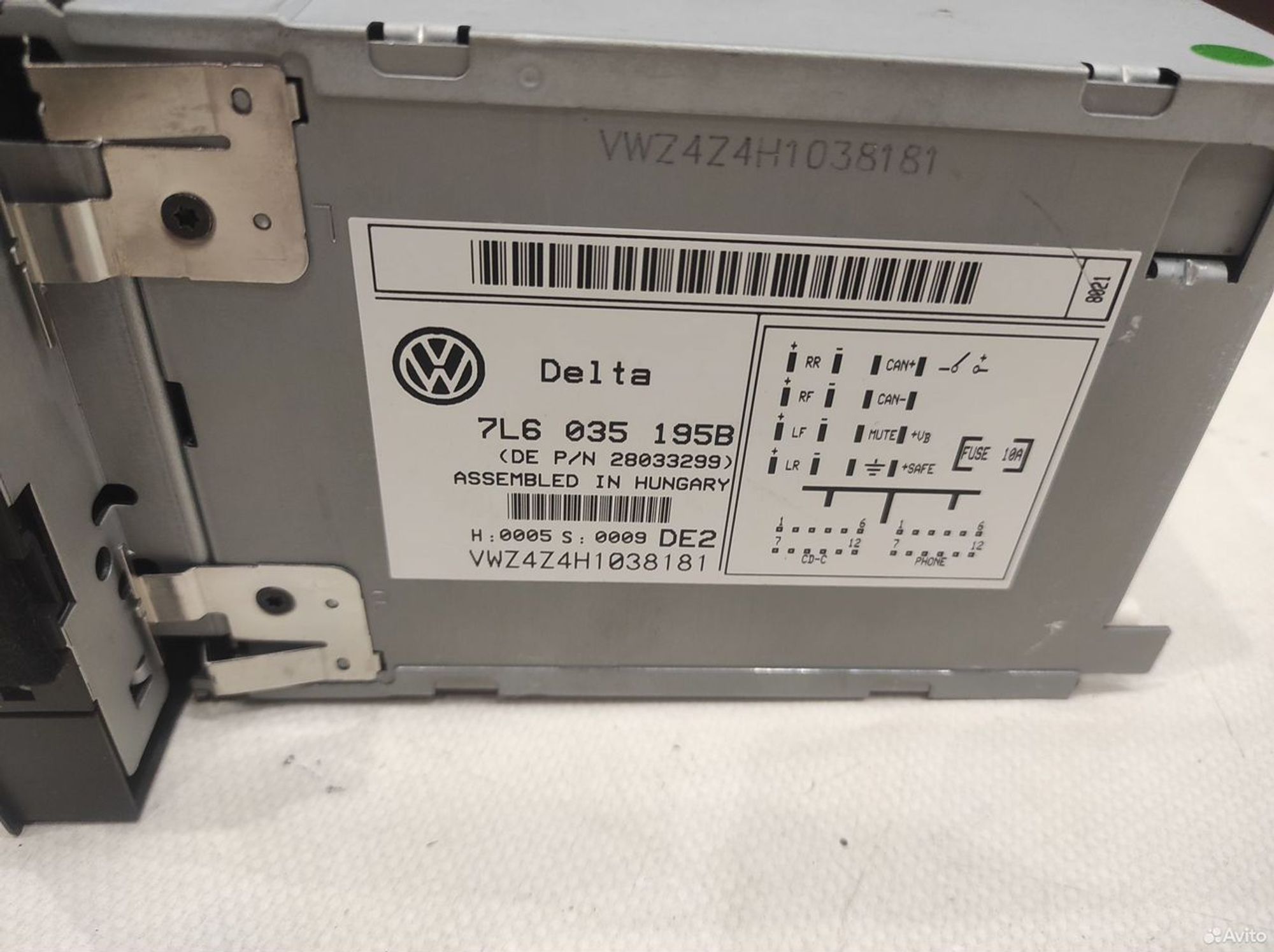 Магнитола штатная Volkswagen Toureg GP 2007, 4000 рублей, Уфа