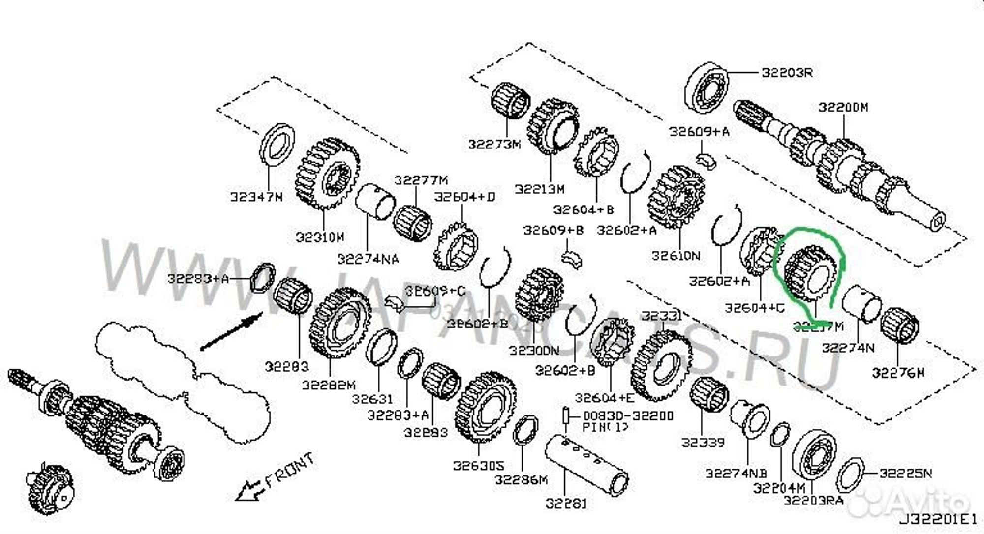 Шестерня 4 передачи Nissan Renault, 25000 рублей, Уфа