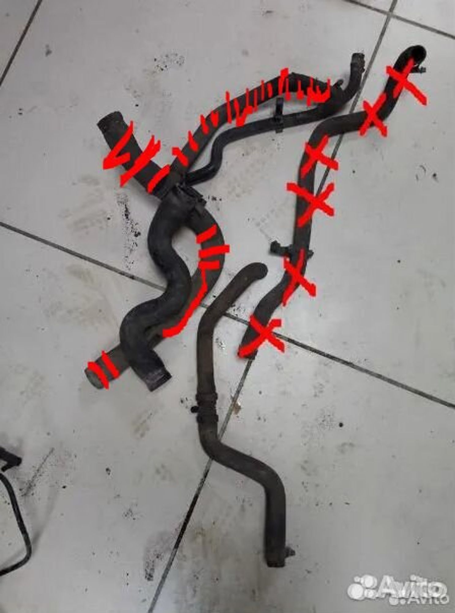 Патрубки охлаждения Renault Logan I K7M, 500 рублей, Тамбов