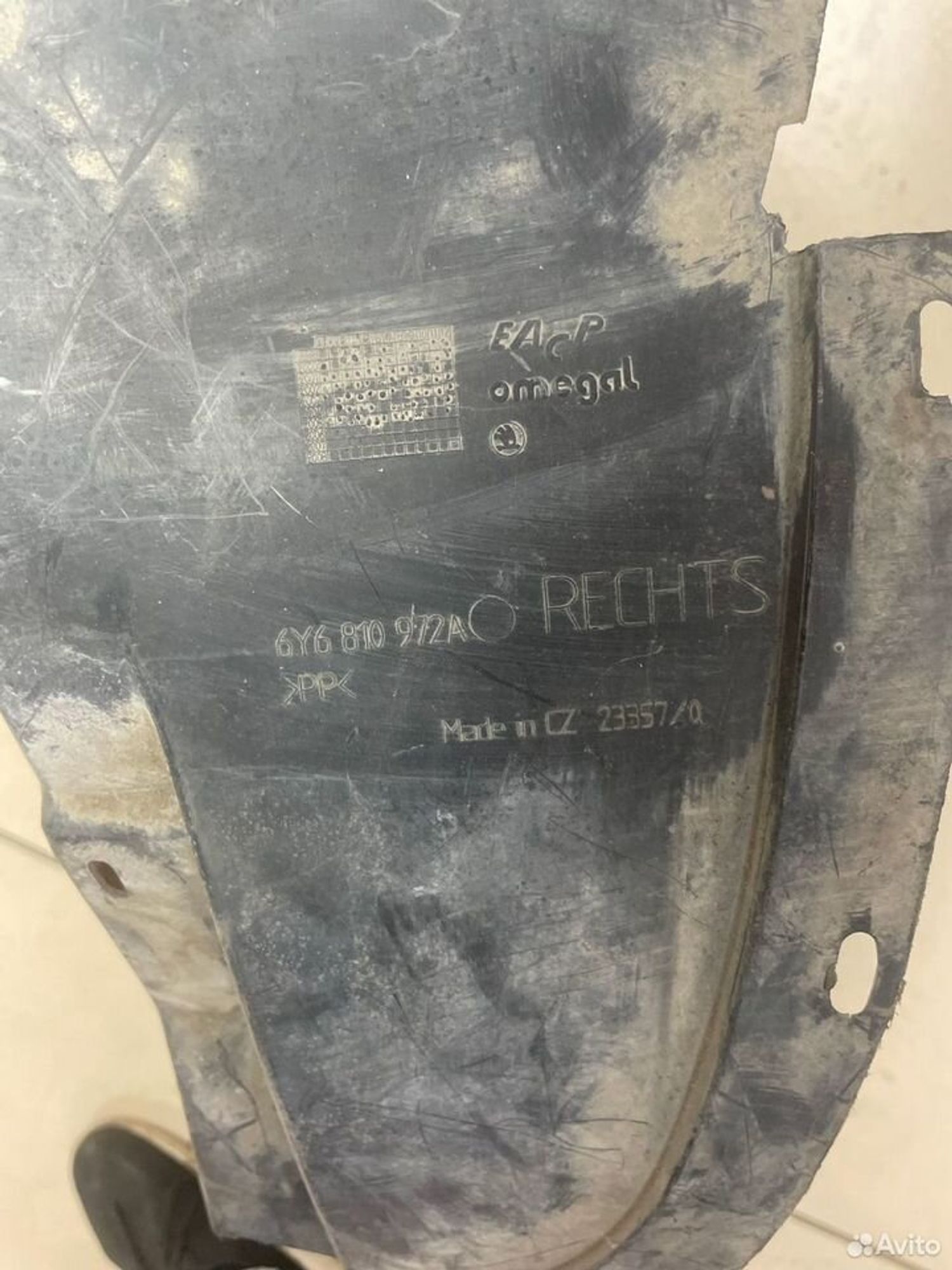 Подкрылки задний прав/лев Skoda Fabia I 6Y универс, 2000 рублей, Тамбов