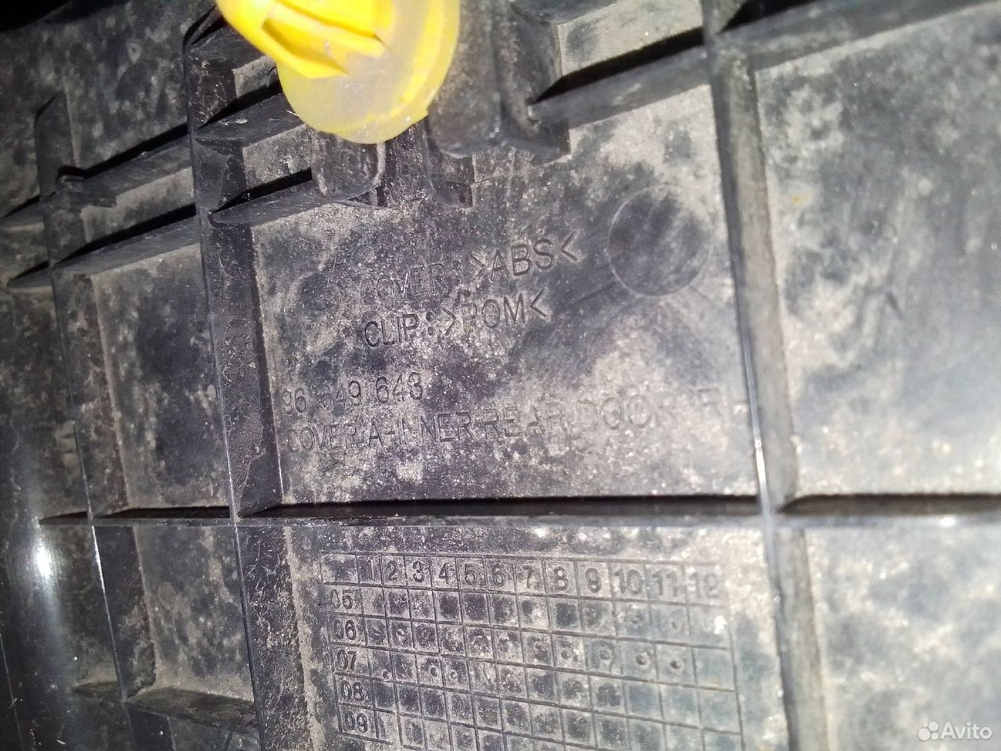 Накладка двери зад.прав. Chevrolet Aveo T250, 500 рублей, Тамбов