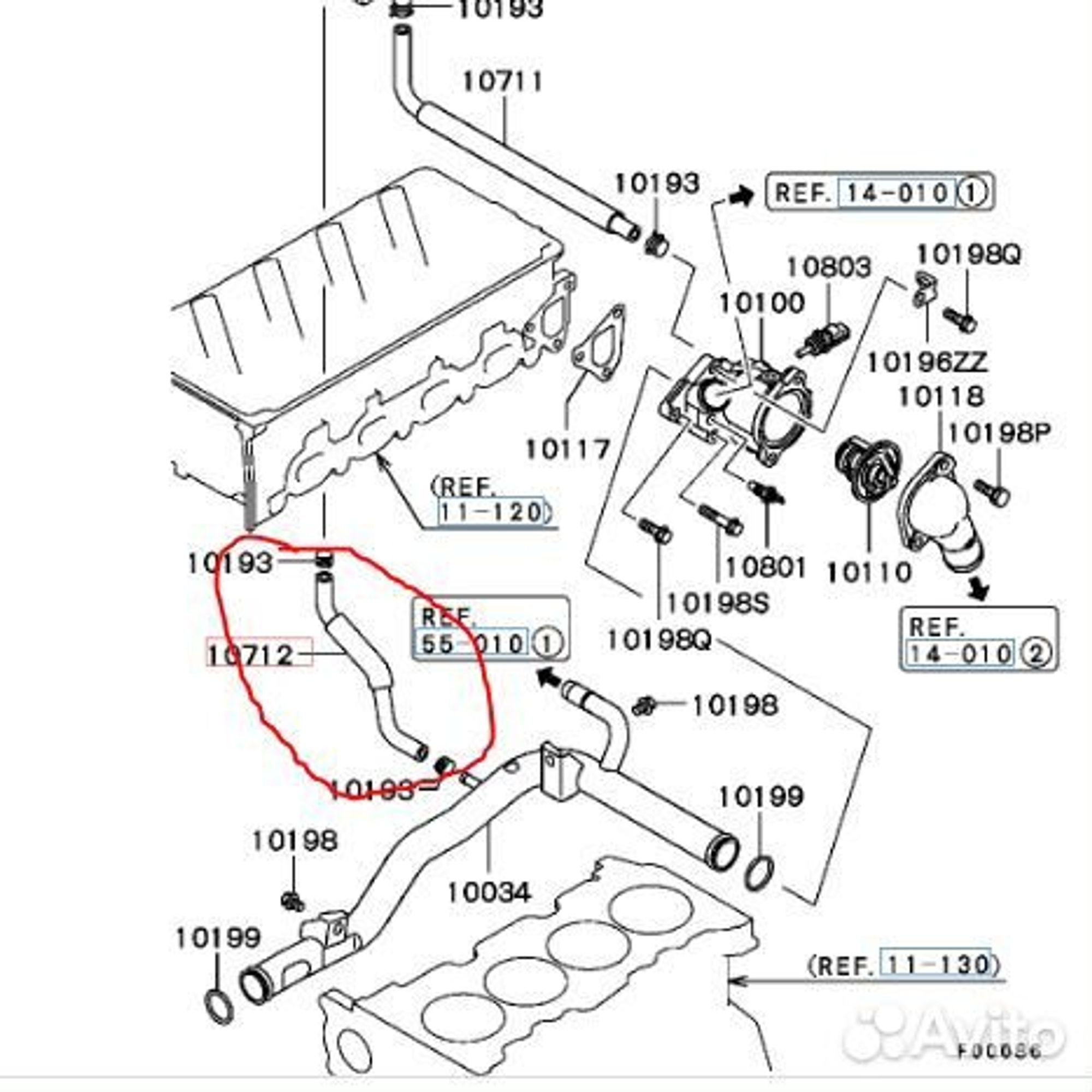 Патрубок Mitsubishi Lancer IX, 500 рублей, Тамбов