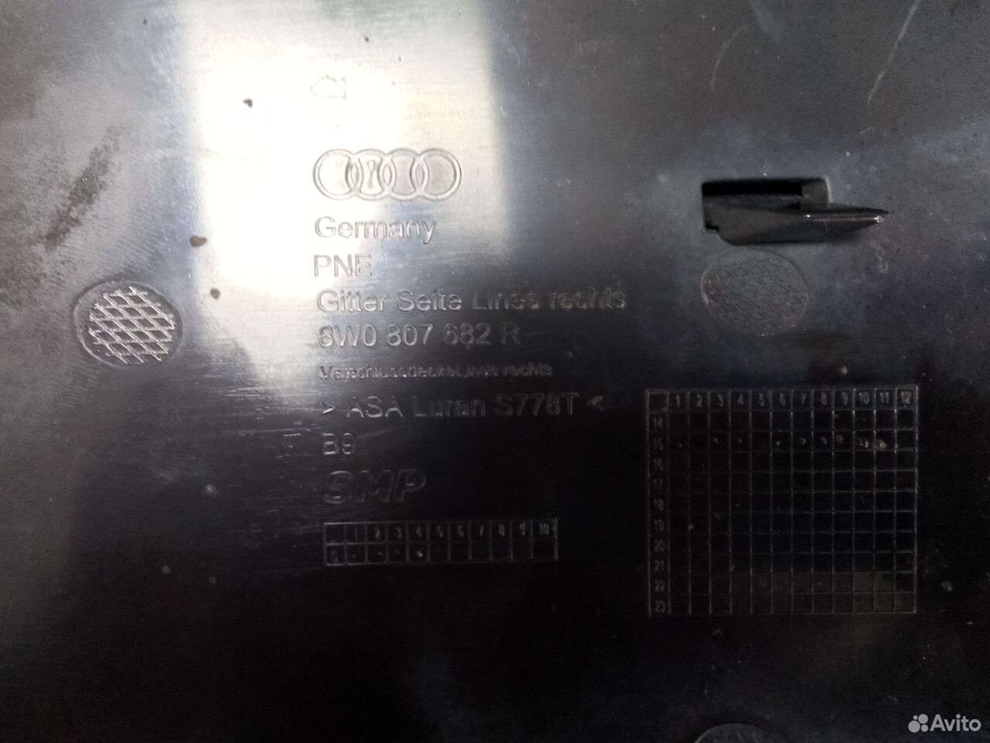 Решётка бампера передняя правая Audi A4 B9, 3000 рублей, Тамбов