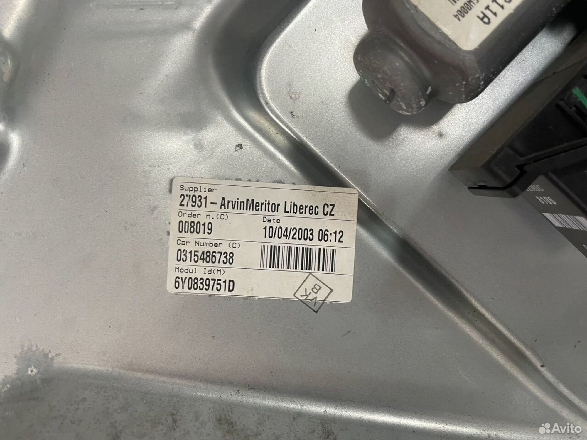 Стеклоподъемник зад.лев Skoda Fabia I 6Y универсал, 4700 рублей, Тамбов