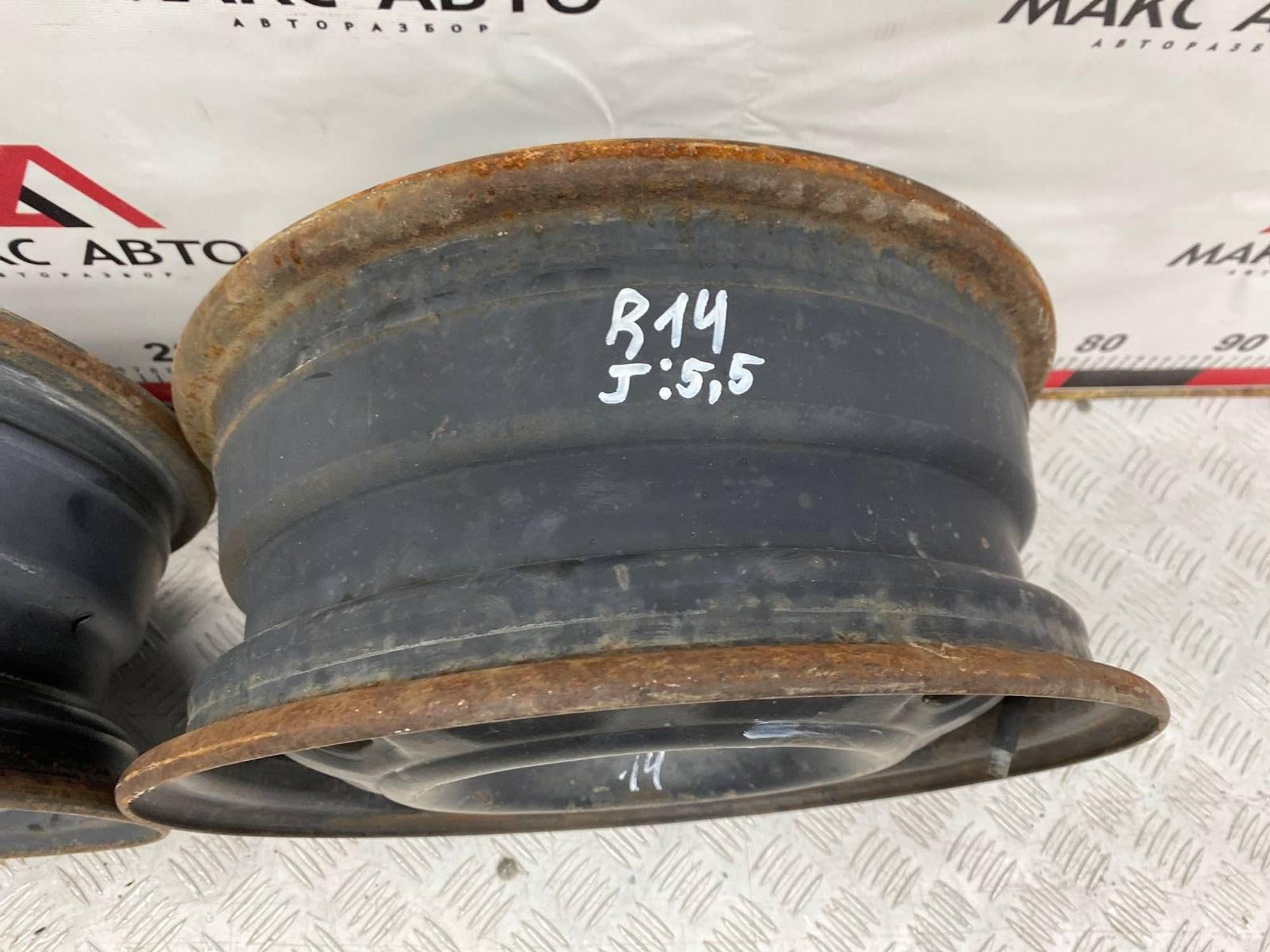 ПАРА ШТАМПОВОК 14 Nissan -35ET 4x100 Штампованый, 1500 рублей, Краснодар