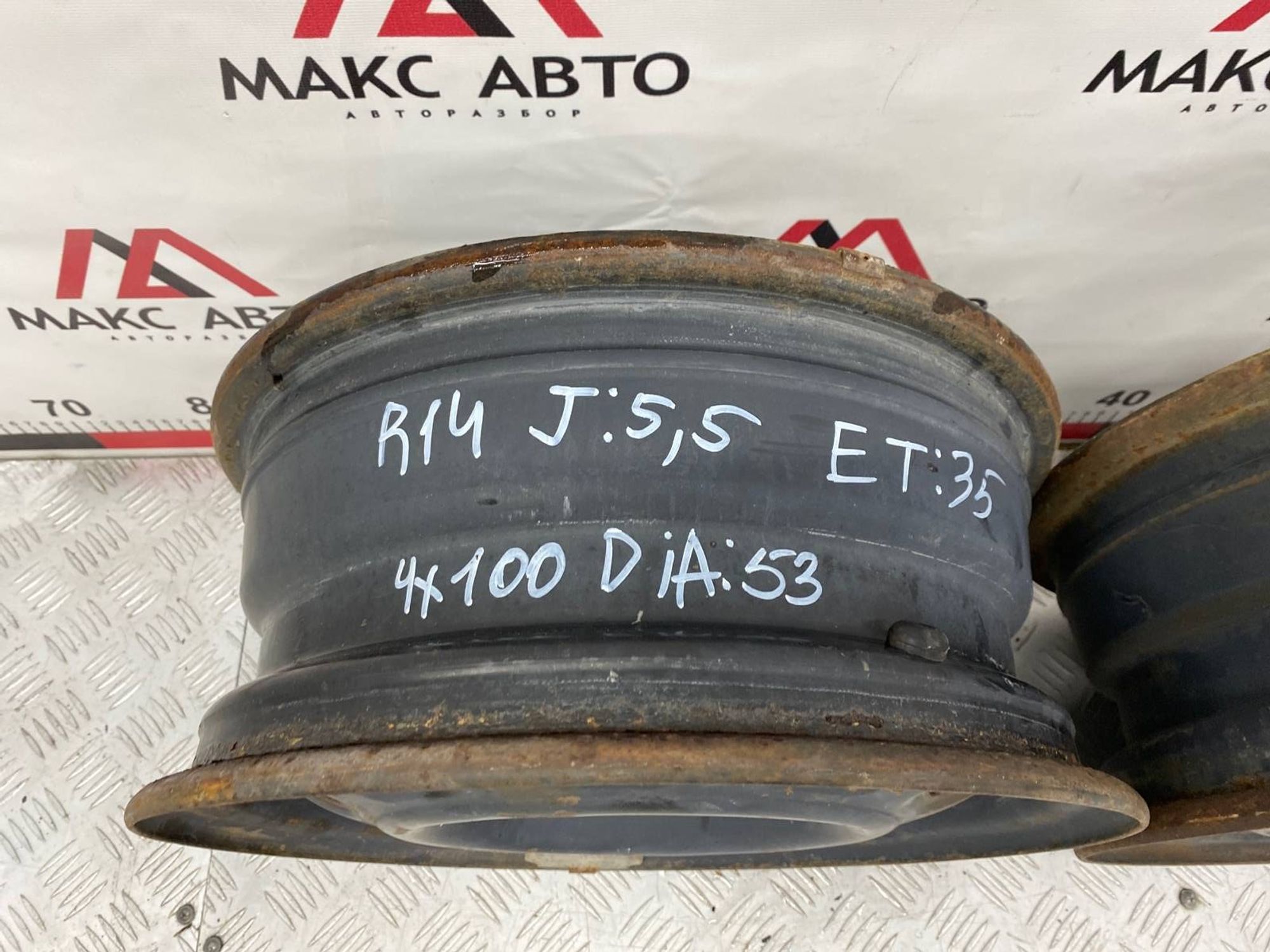 ПАРА ШТАМПОВОК 14 Nissan -35ET 4x100 Штампованый, 1500 рублей, Краснодар