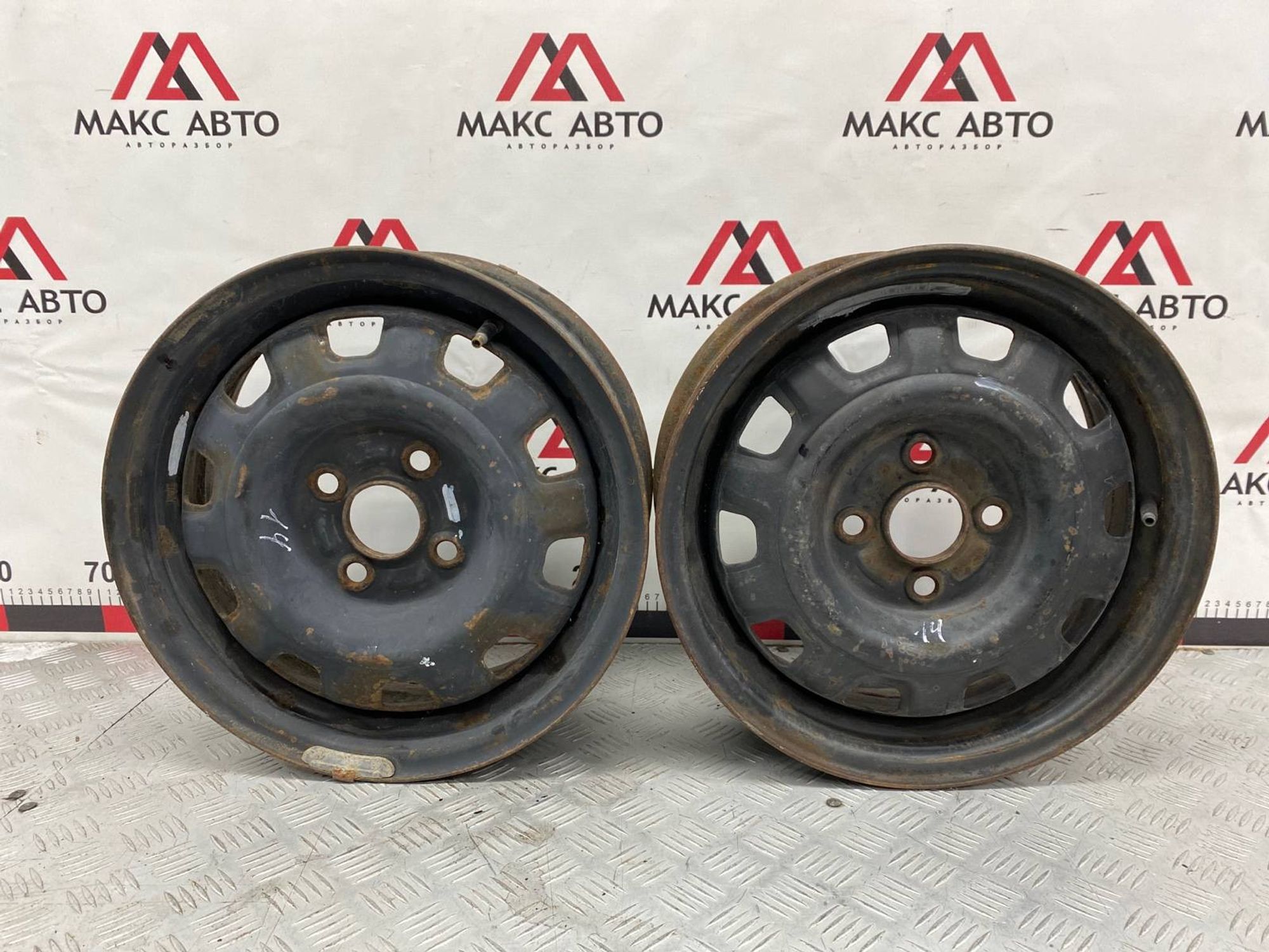 ПАРА ШТАМПОВОК 14 Nissan -35ET 4x100 Штампованый, 1500 рублей, Краснодар