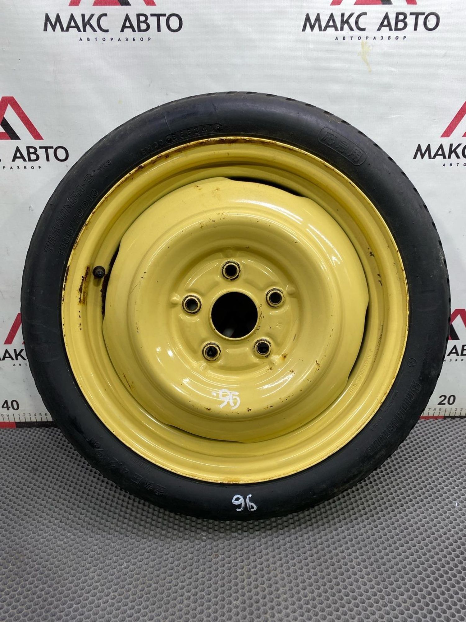 КОЛЕСО ЗАПАСНОЕ  16 Bridgestone tracompa 3 45ET 5x114.3 Штампованый Летняя, 4990 рублей, Краснодар