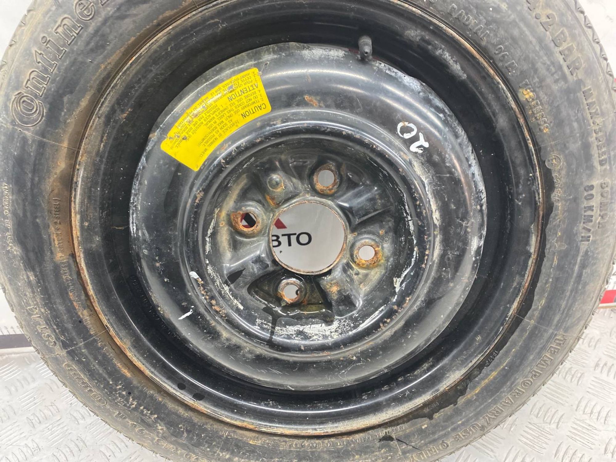 Запасное колесо 15 Continetal inflateto 46ET 4x112 Штампованый Летняя, 1990 рублей, Краснодар