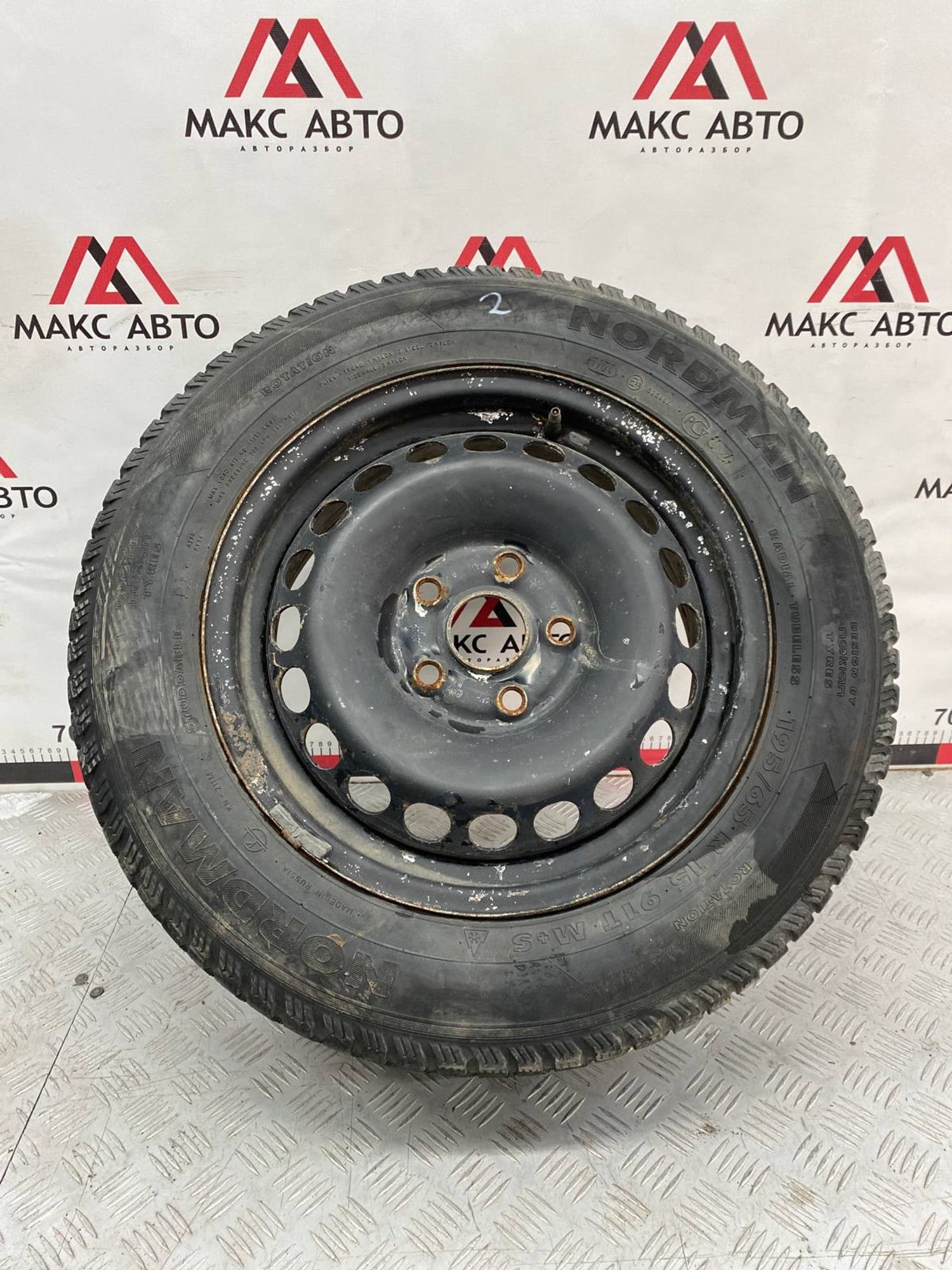 Колесо ЗАПАСНОЕ vag 15 nordman - 45ET 5x112 Штампованый Зимняя (липучка), 1490 рублей, Краснодар