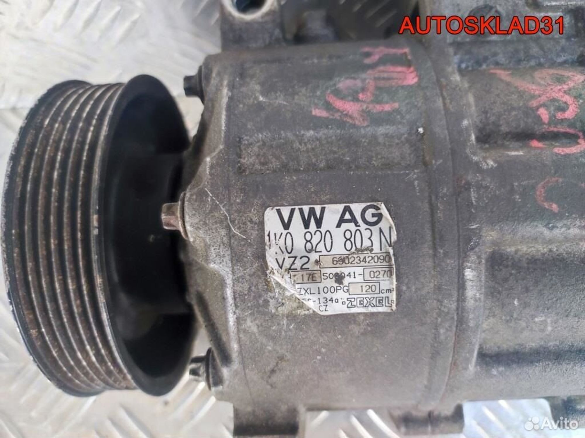 Компрессор кондиционера VW Caddy 3 1K0820803N, 12000 рублей, Дубовое