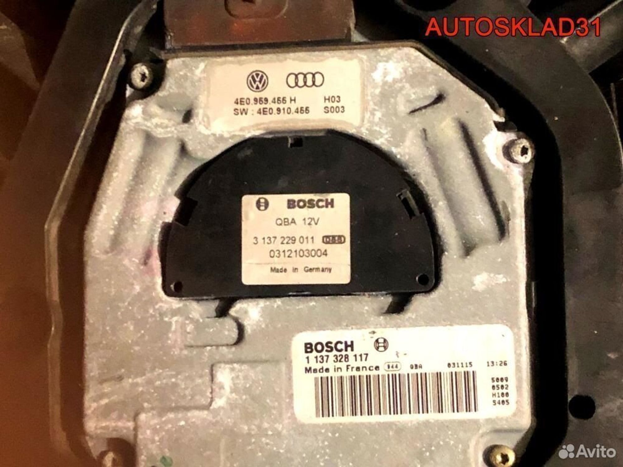 Вентилятор радиатора в сборе Audi A8 4E 6.0i BHT, 23400 рублей, Дубовое