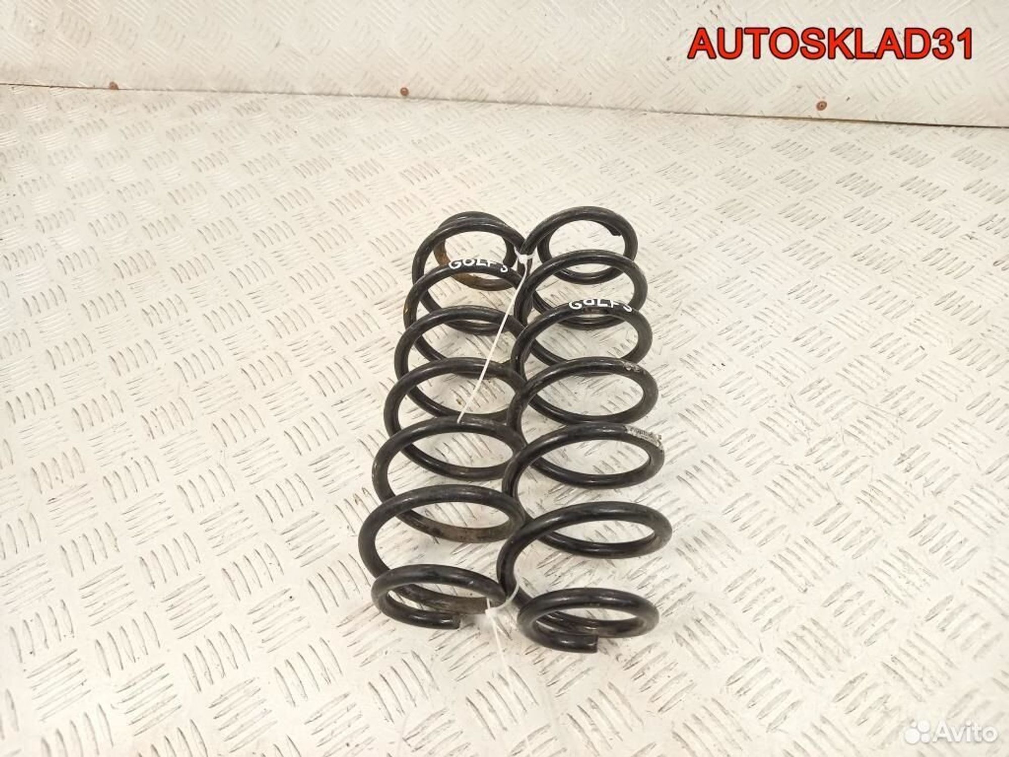 Пружина задняя комплект Volkswagen Golf 5, 1800 рублей, Дубовое