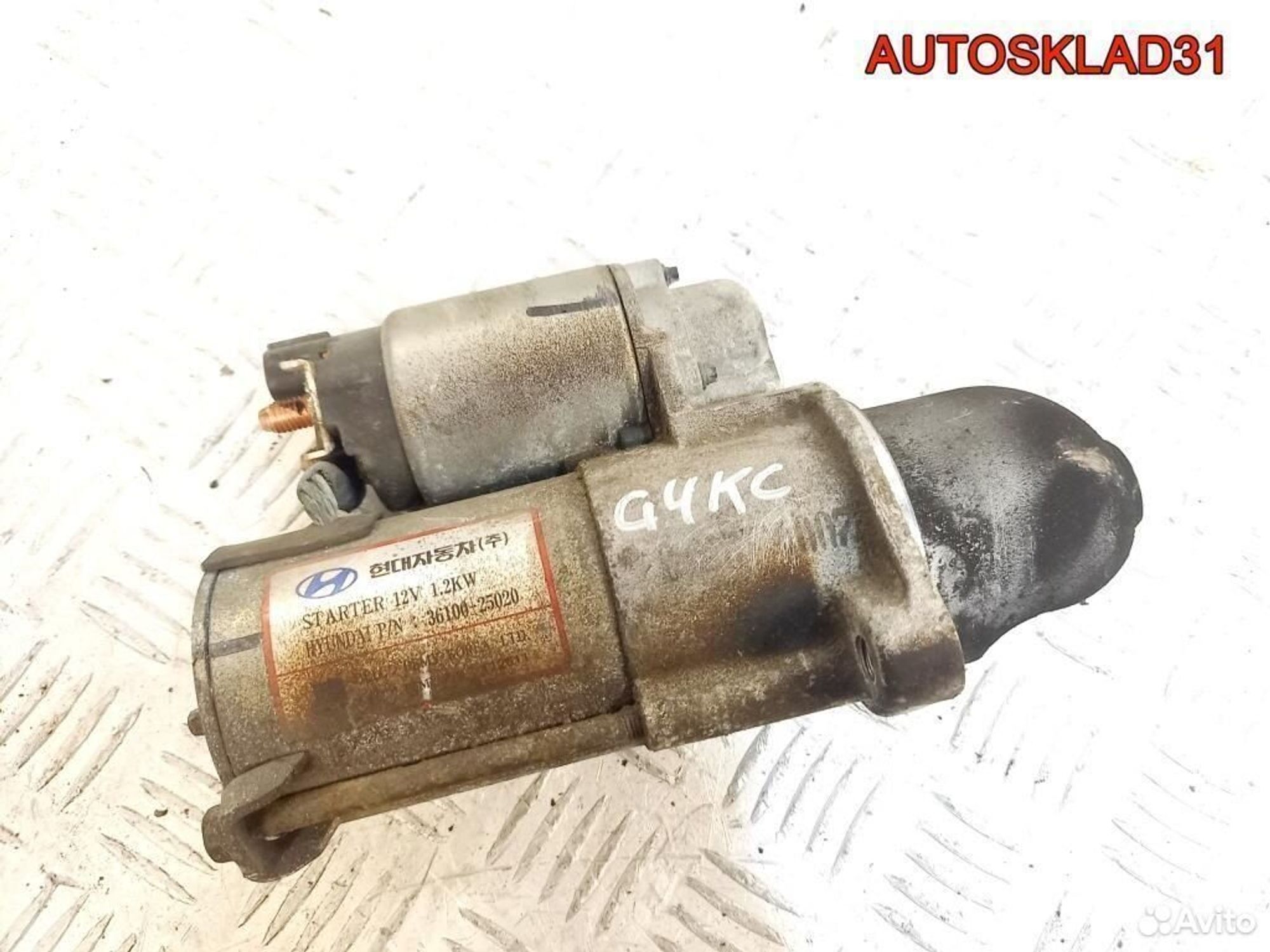 Стартер Hyundai Sonata 5 NF 2.4 G4KC 3610025020, 4500 рублей, Дубовое