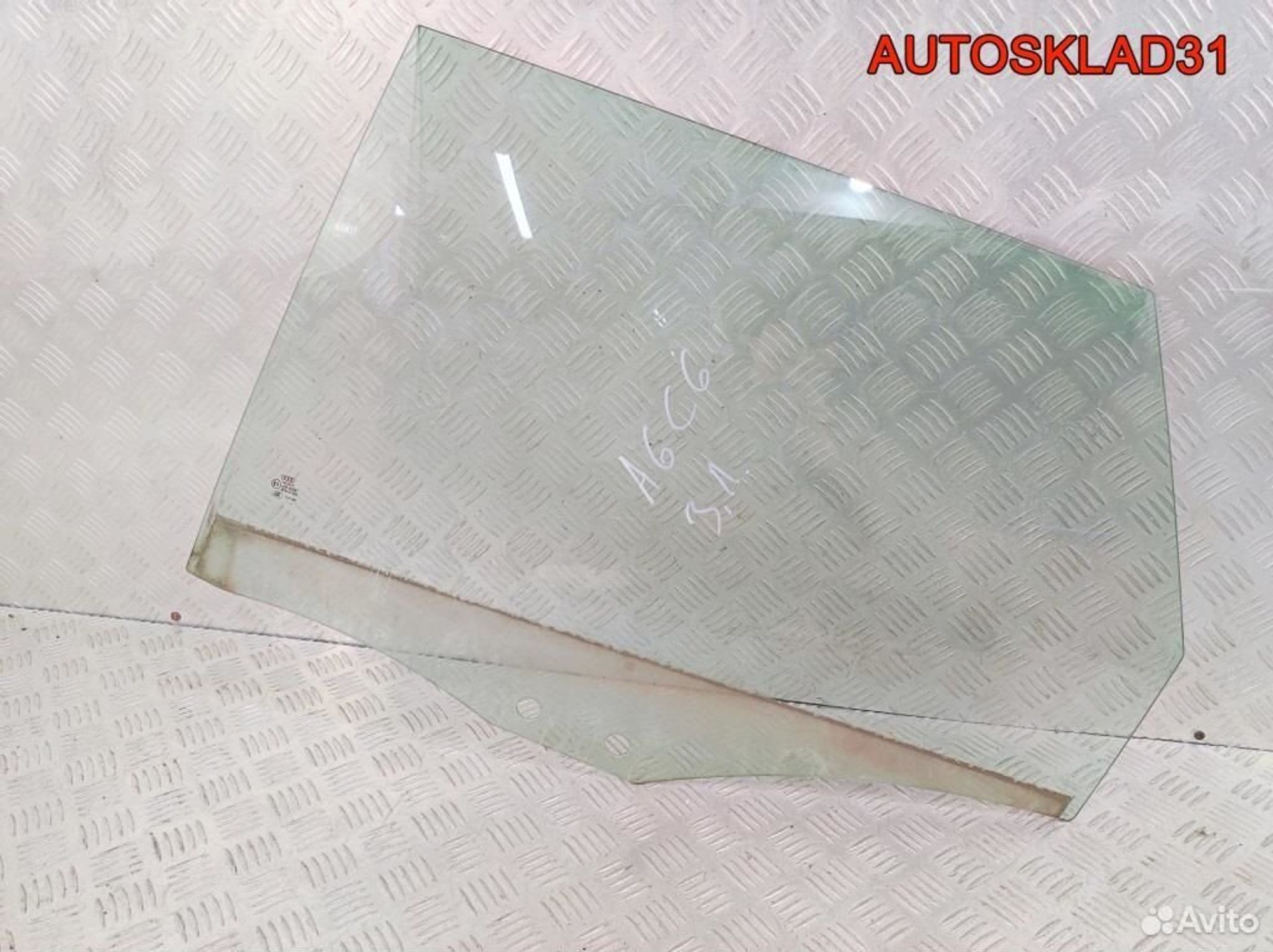 Стекло двери задней левой Audi A6 C6 Универсал, 1100 рублей, Дубовое