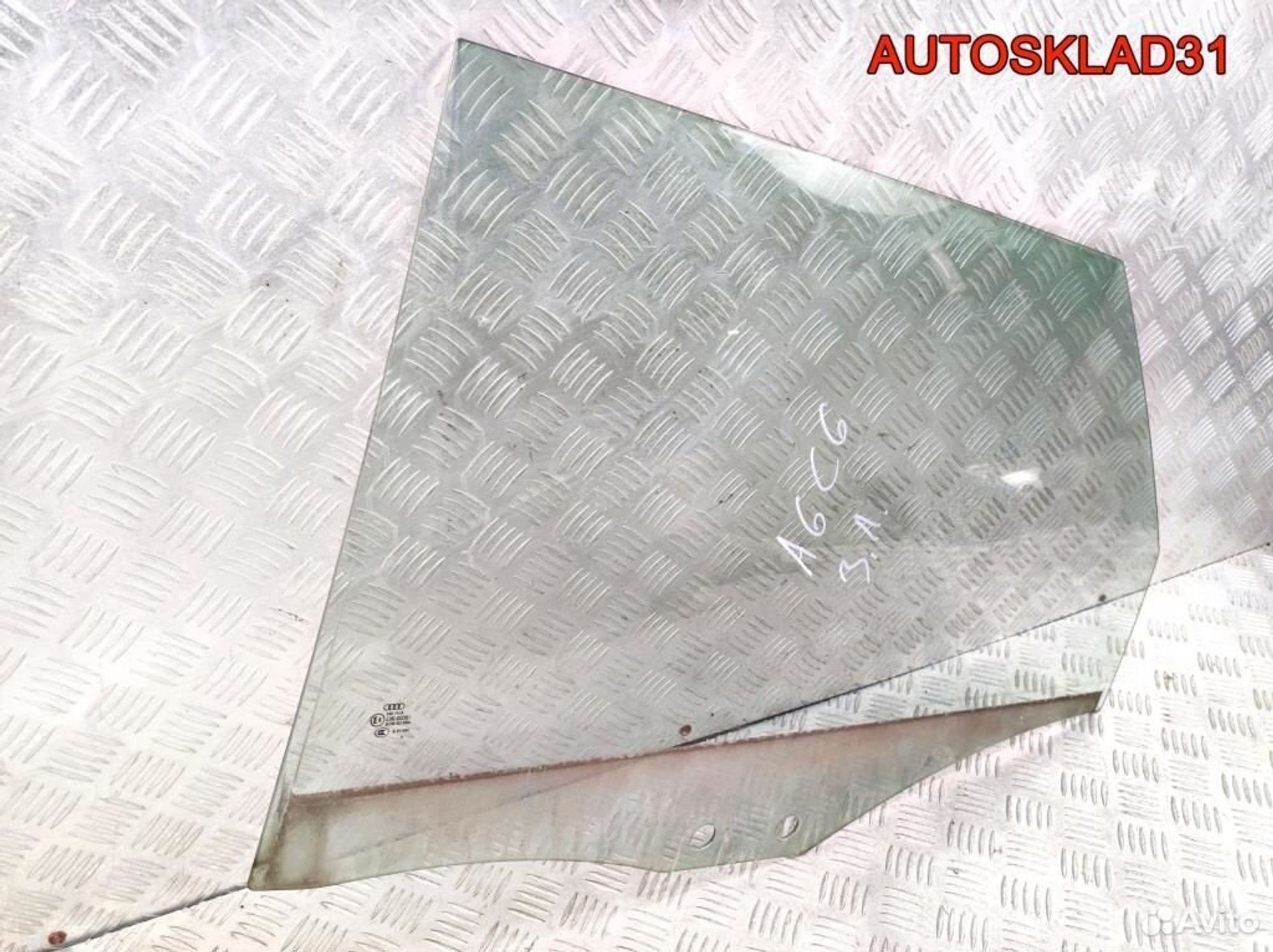 Стекло двери задней левой Audi A6 C6 Универсал, 1100 рублей, Дубовое