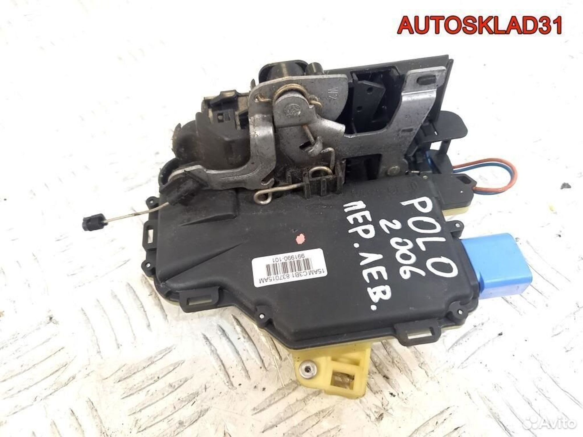 Замок двери передней левой VW Polo 9N 3B1837015AM, 4100 рублей, Дубовое