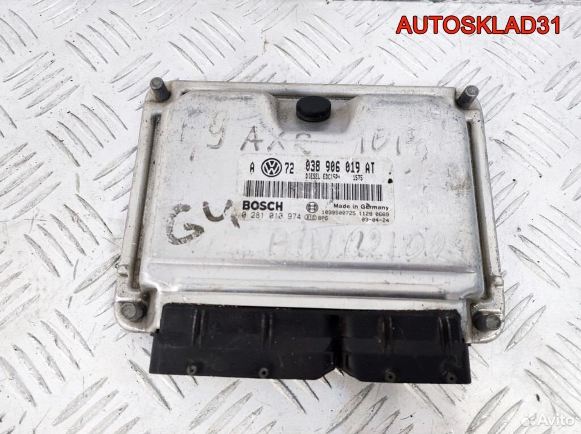 Блок Эбу Volkswagen Golf 4 AXR 038906019AT Дизель, 1200 рублей, Дубовое