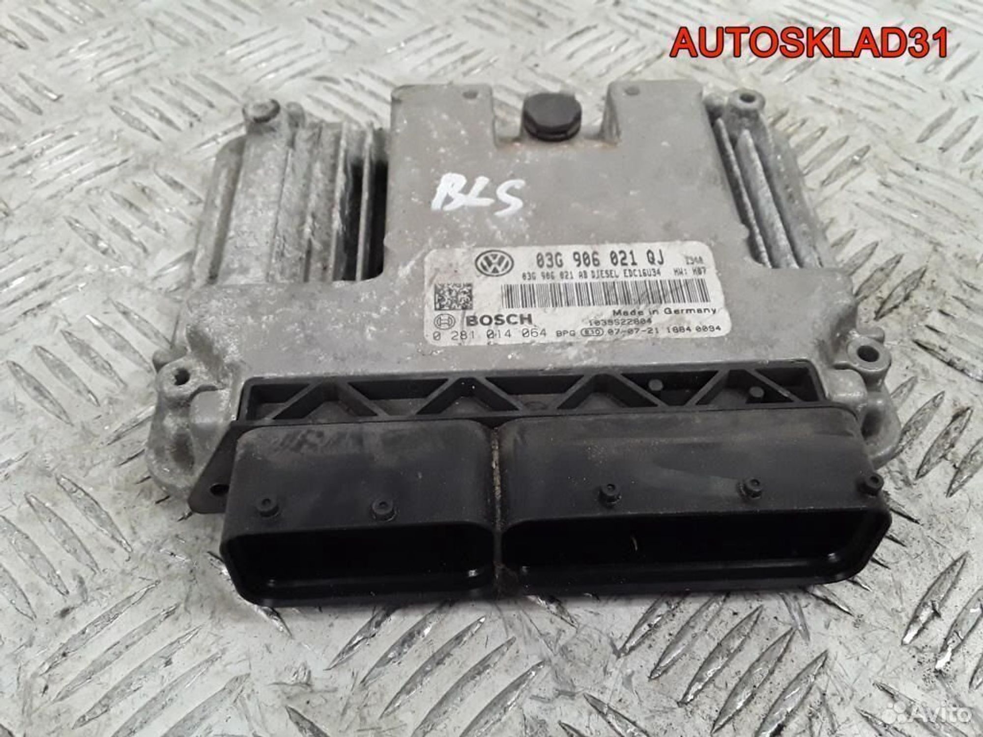 Эбу для Фольксваген Тоуран 1,9 BLS тди 03G906021QJ, 7700 рублей, Дубовое