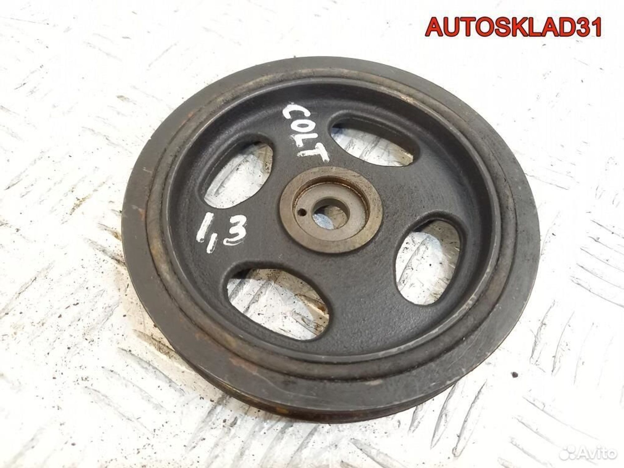 Шкив коленвала Mitsubishi Colt Z3 1.3 MN163744, 1900 рублей, Дубовое