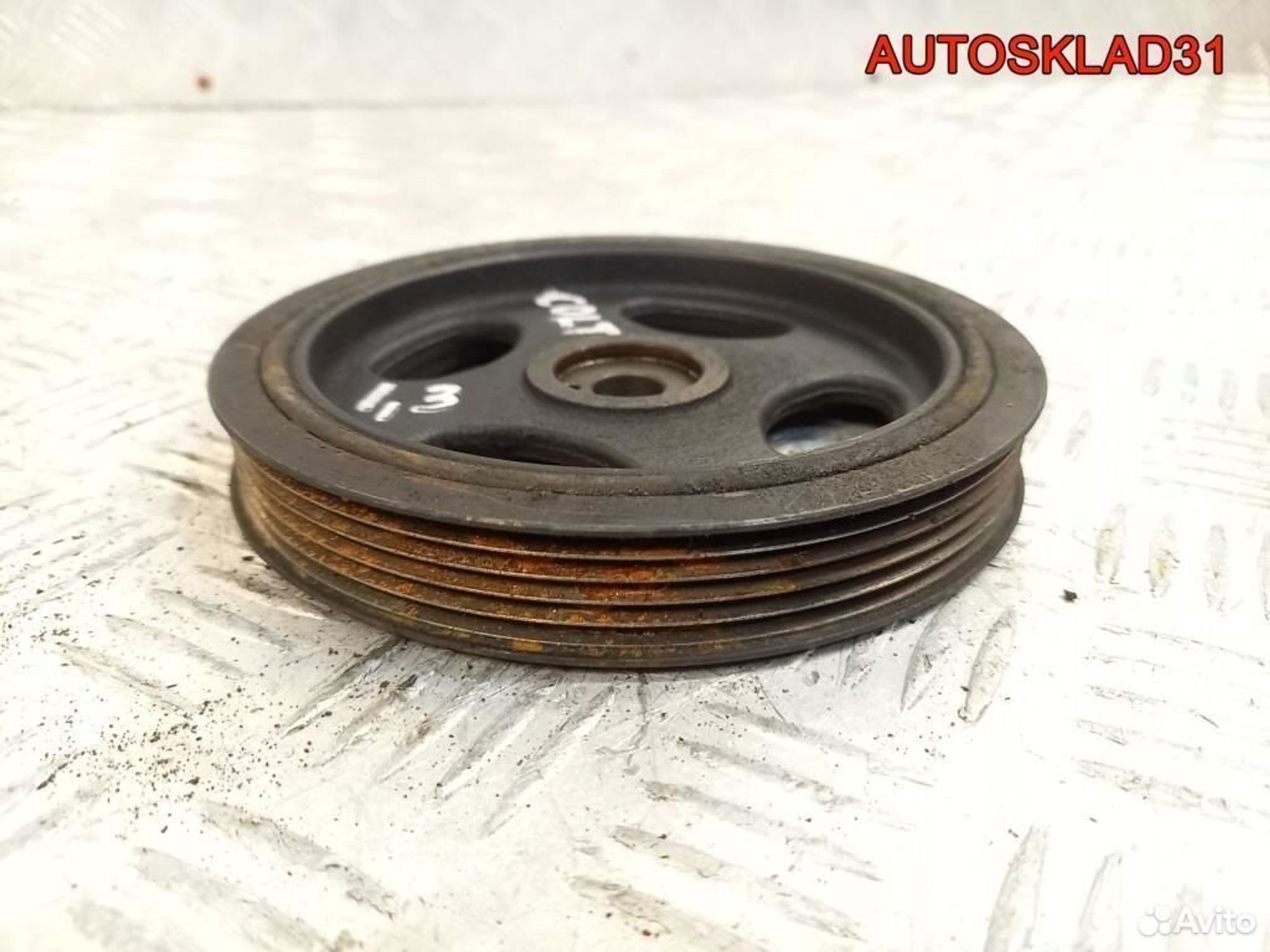 Шкив коленвала Mitsubishi Colt Z3 1.3 MN163744, 1900 рублей, Дубовое