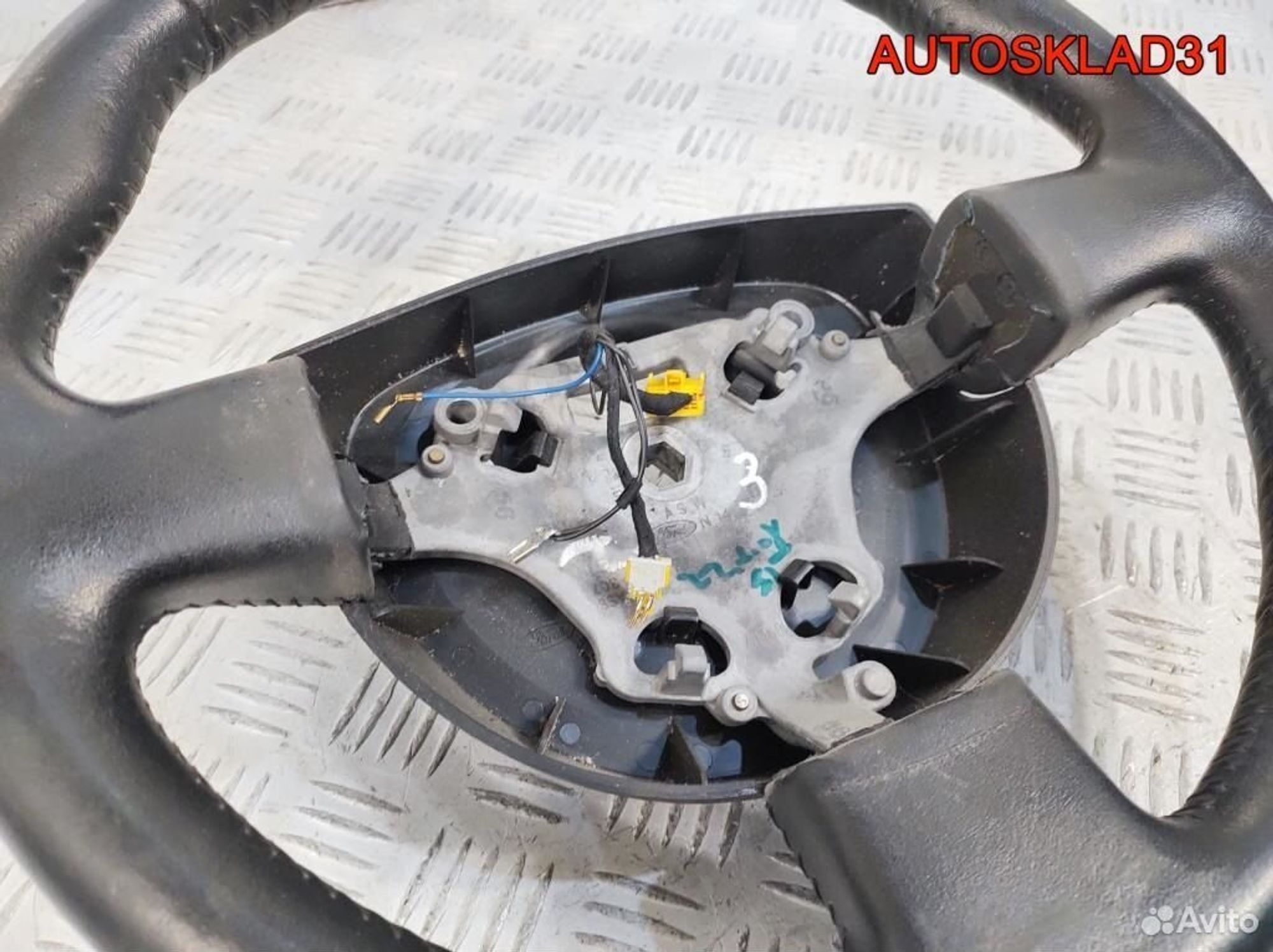 Рулевое колесо кожа Ford Fusion 6S6A3600H Рест, 3200 рублей, Дубовое