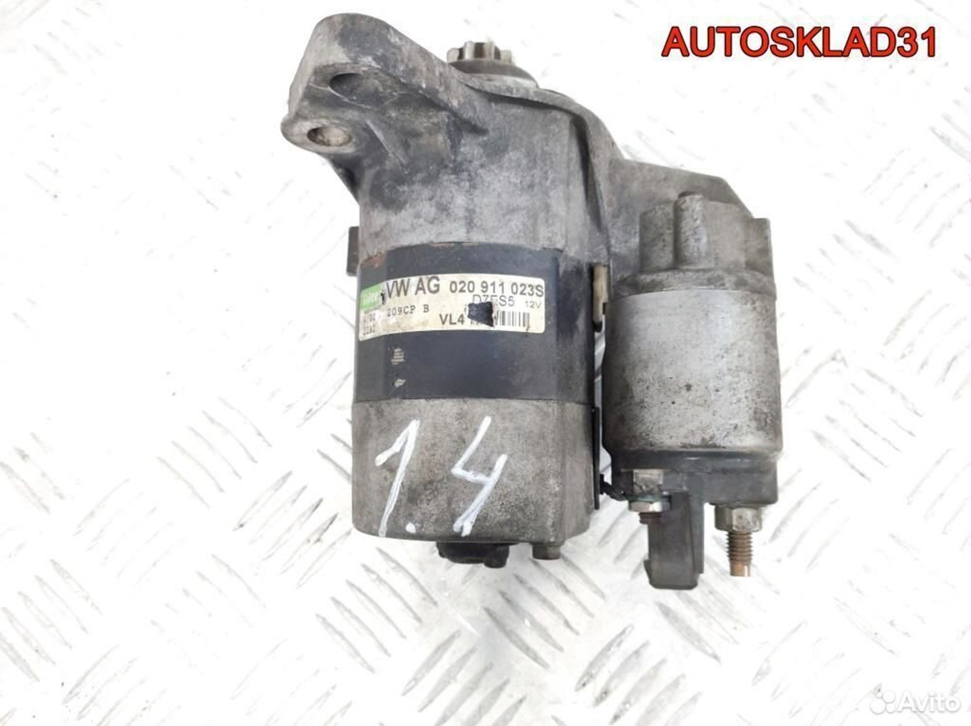 Стартер VW Golf 4 1.4 AKQ Бензин 020911023S, 3700 рублей, Дубовое
