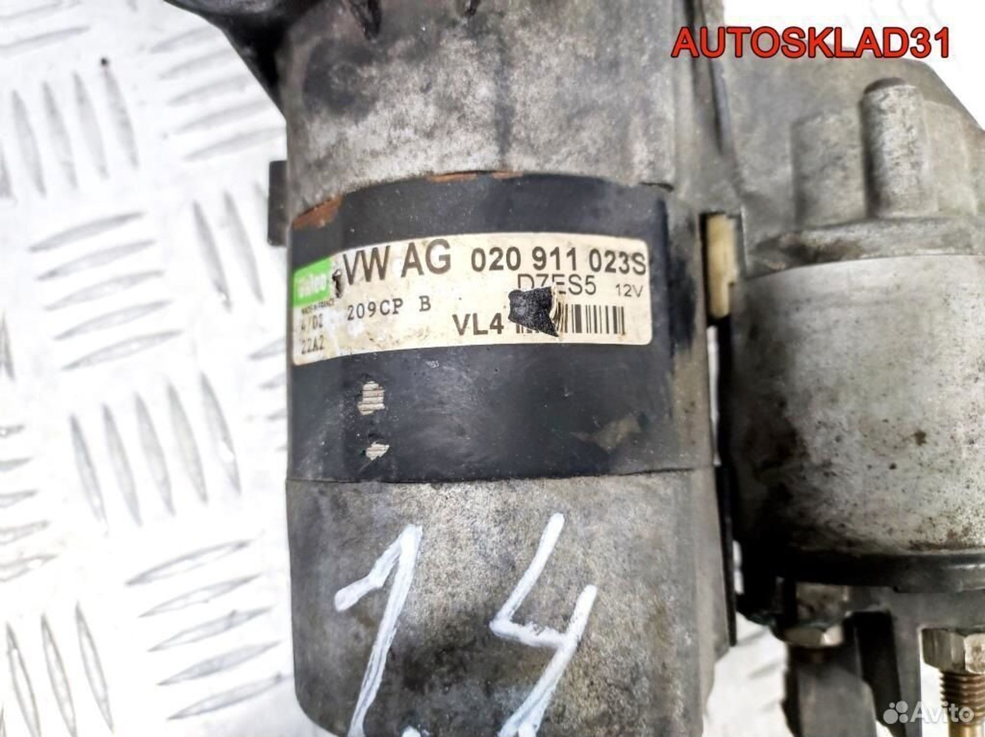 Стартер VW Golf 4 1.4 AKQ Бензин 020911023S, 3700 рублей, Дубовое