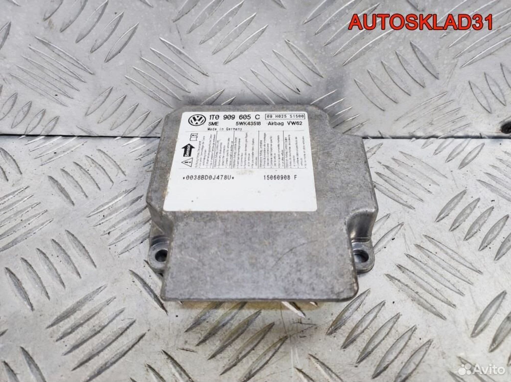 Блок управления AIR BAG VW Touran 1T0909605C, 1100 рублей, Дубовое