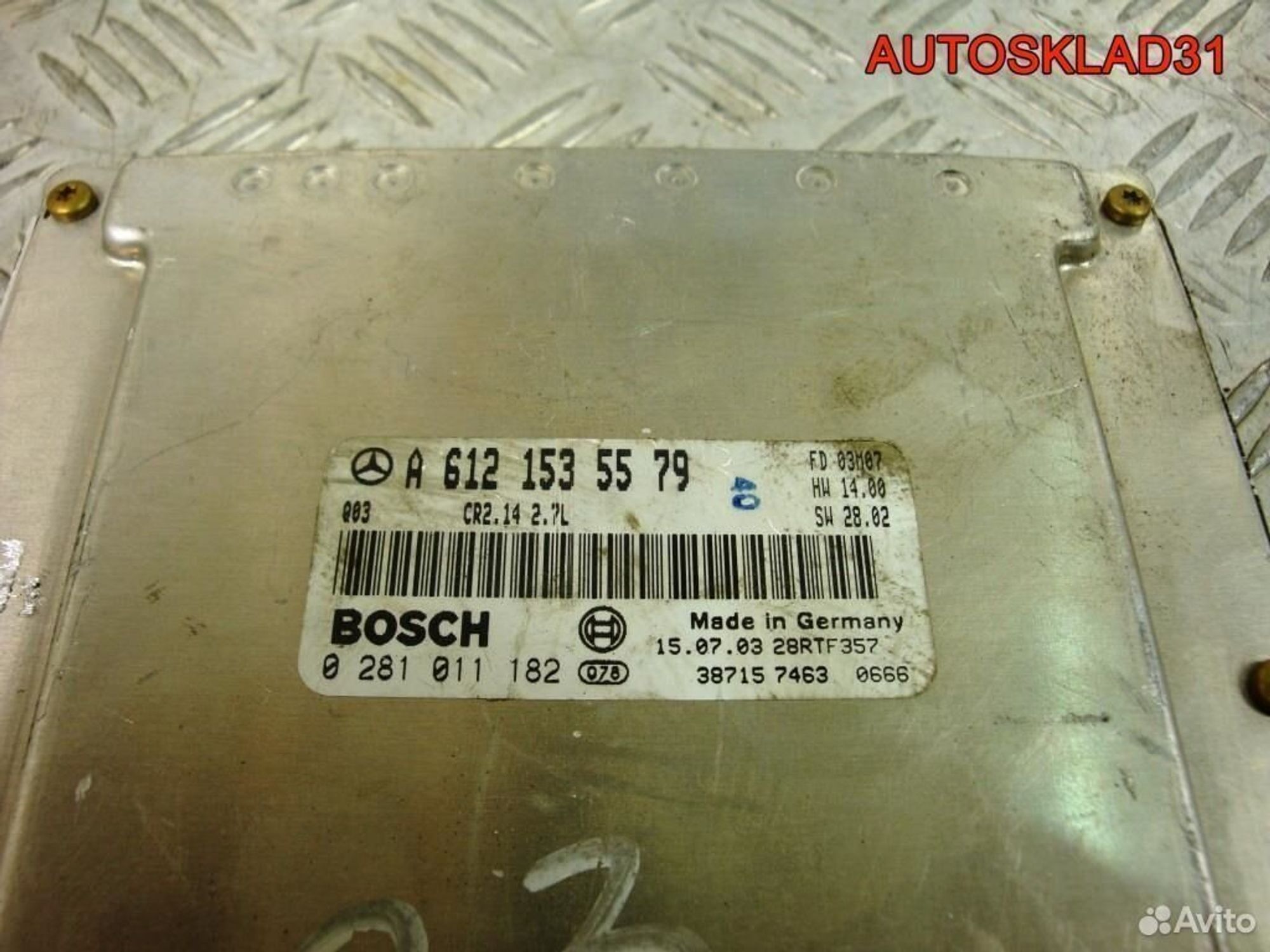 Эбу Mercedes-Benz W203 A6121535579, 2900 рублей, Дубовое