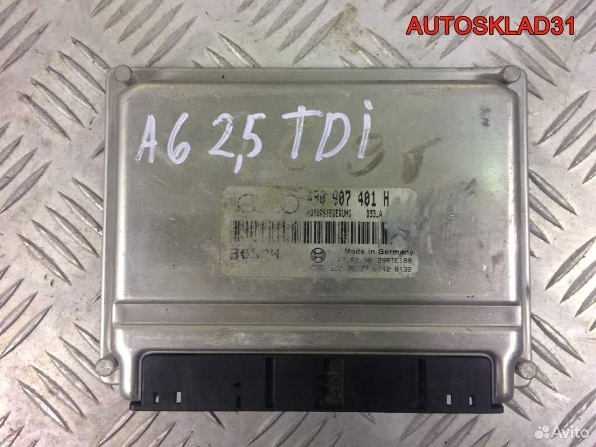 Блок ЭБУ Audi A6 C5 2,5 Дизель 4B0907401H, 2700 рублей, Дубовое
