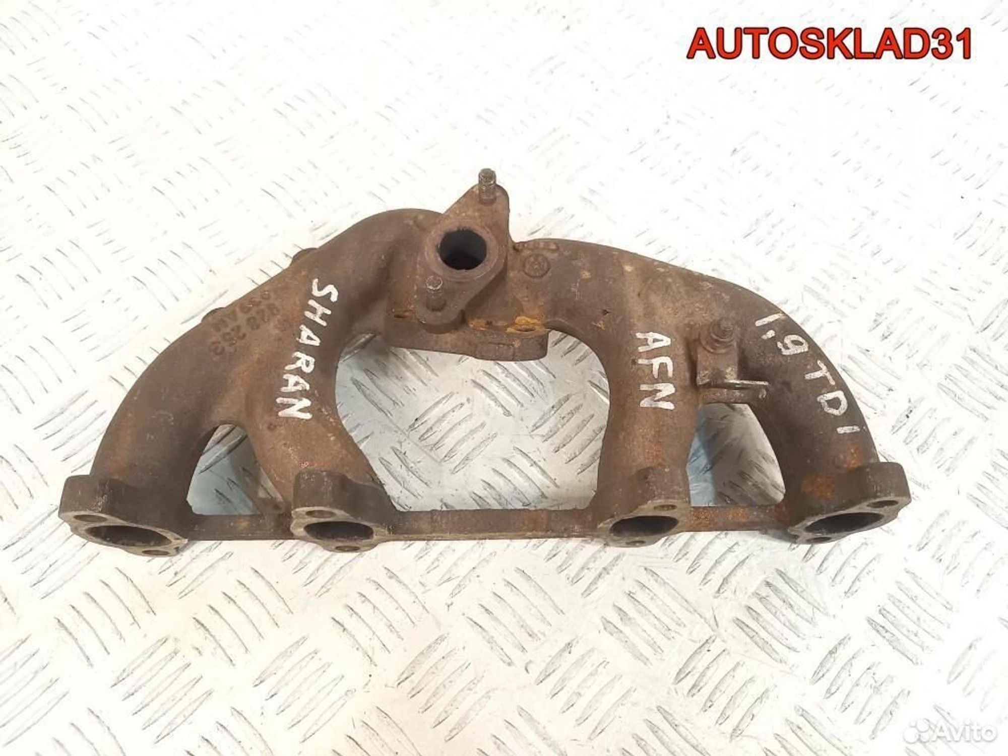 Коллектор выпускной VW Sharan 1.9 AFN 028253033AH, 500 рублей, Дубовое